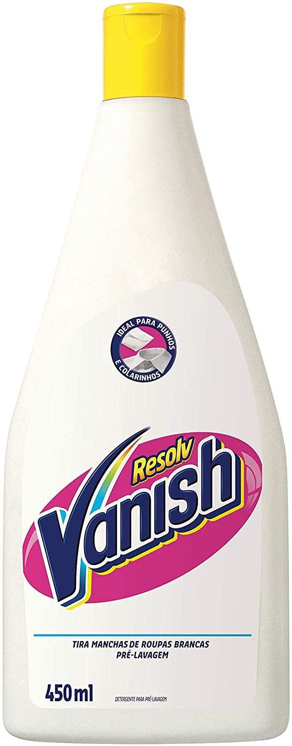 Tira Manchas Vanish Resolv Pre Lavagem Para Roupas Brancas 450Ml