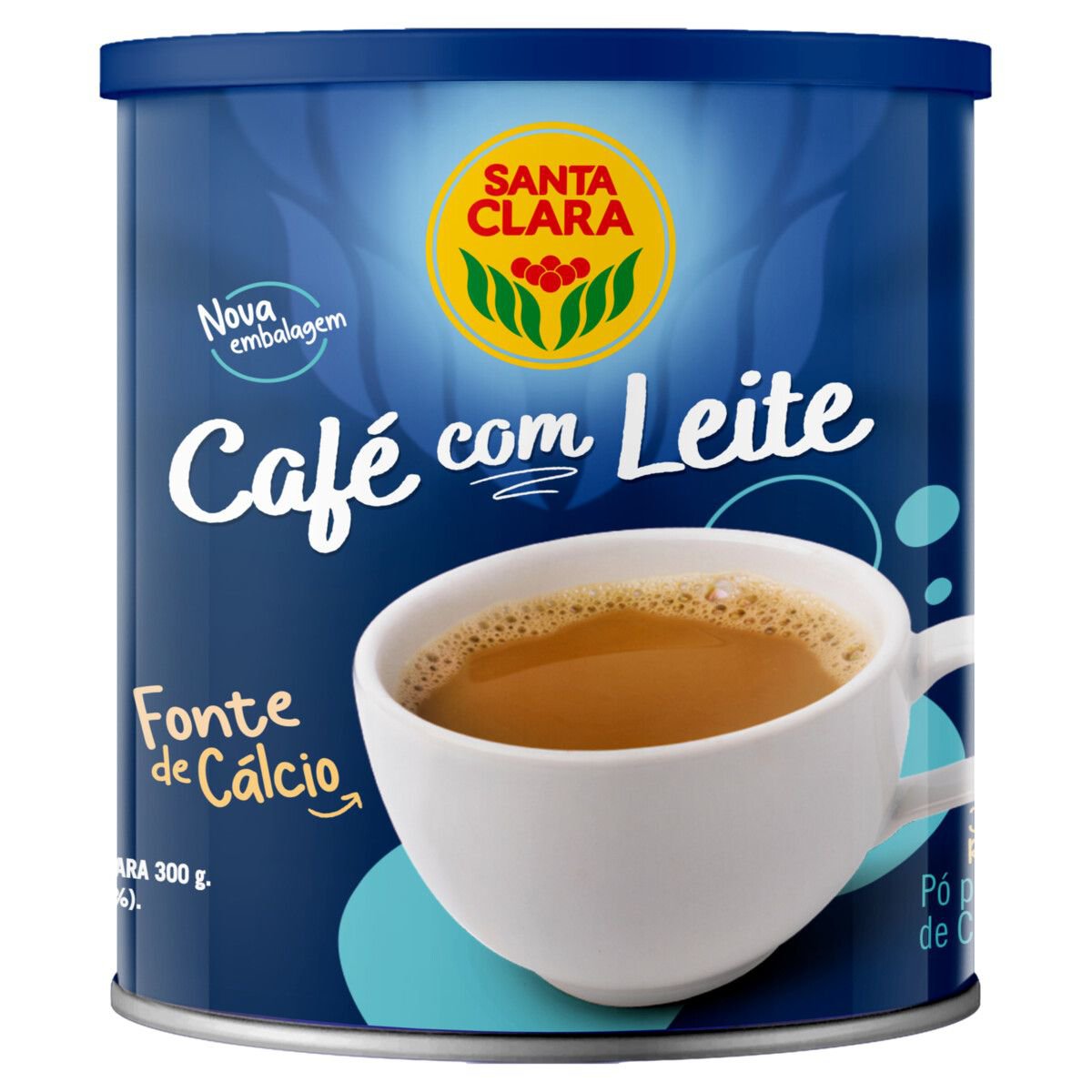 Cafe C/ Leite Soluvel Santa Clara Lata 300G