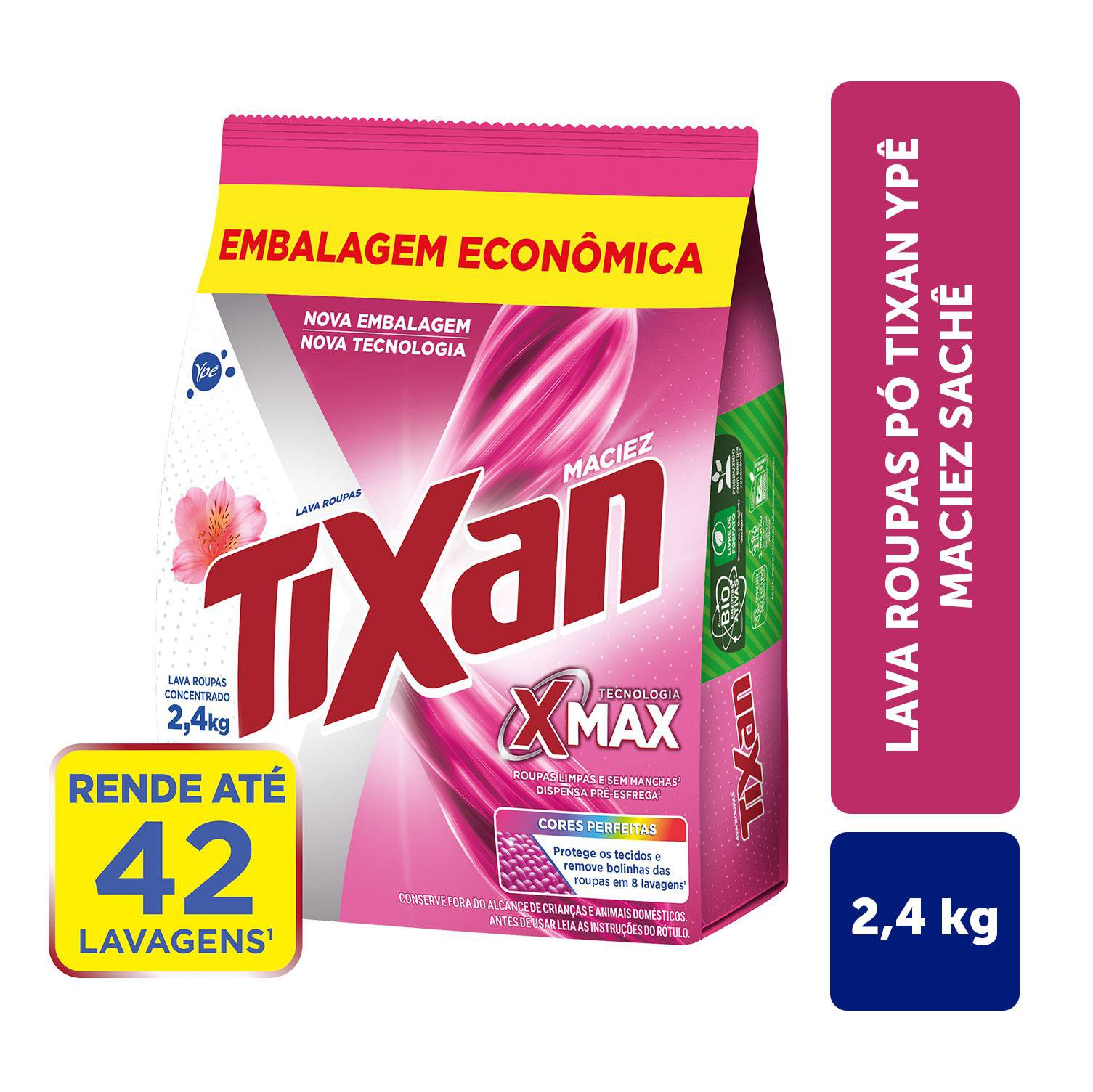 Sabao Em Po Tixan Ype Maciez Sache 2,4Kg