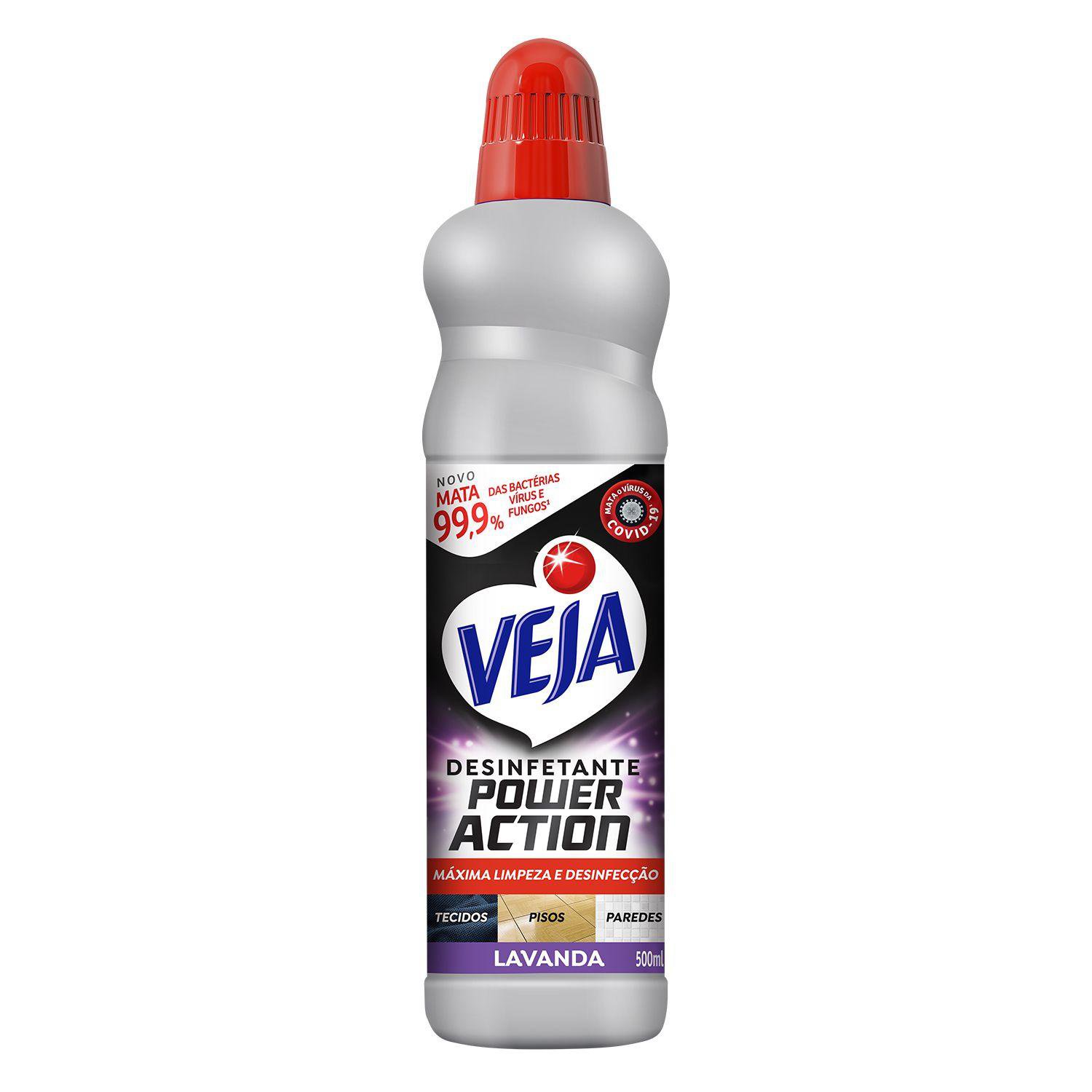 Desinfetante Multisuperficies Veja Power Action Lavanda 500Ml