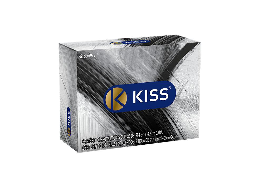 Lenco Papel Folha Dupla Kiss Caixa C/ 100 Un