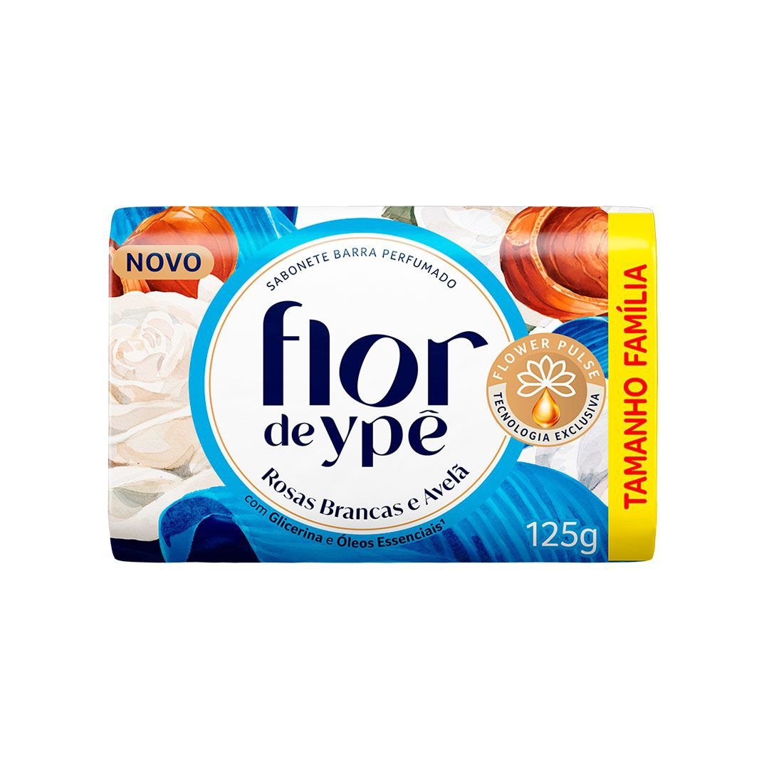 Sabonete Flor Ype Rosas Brancas E Avela 125G