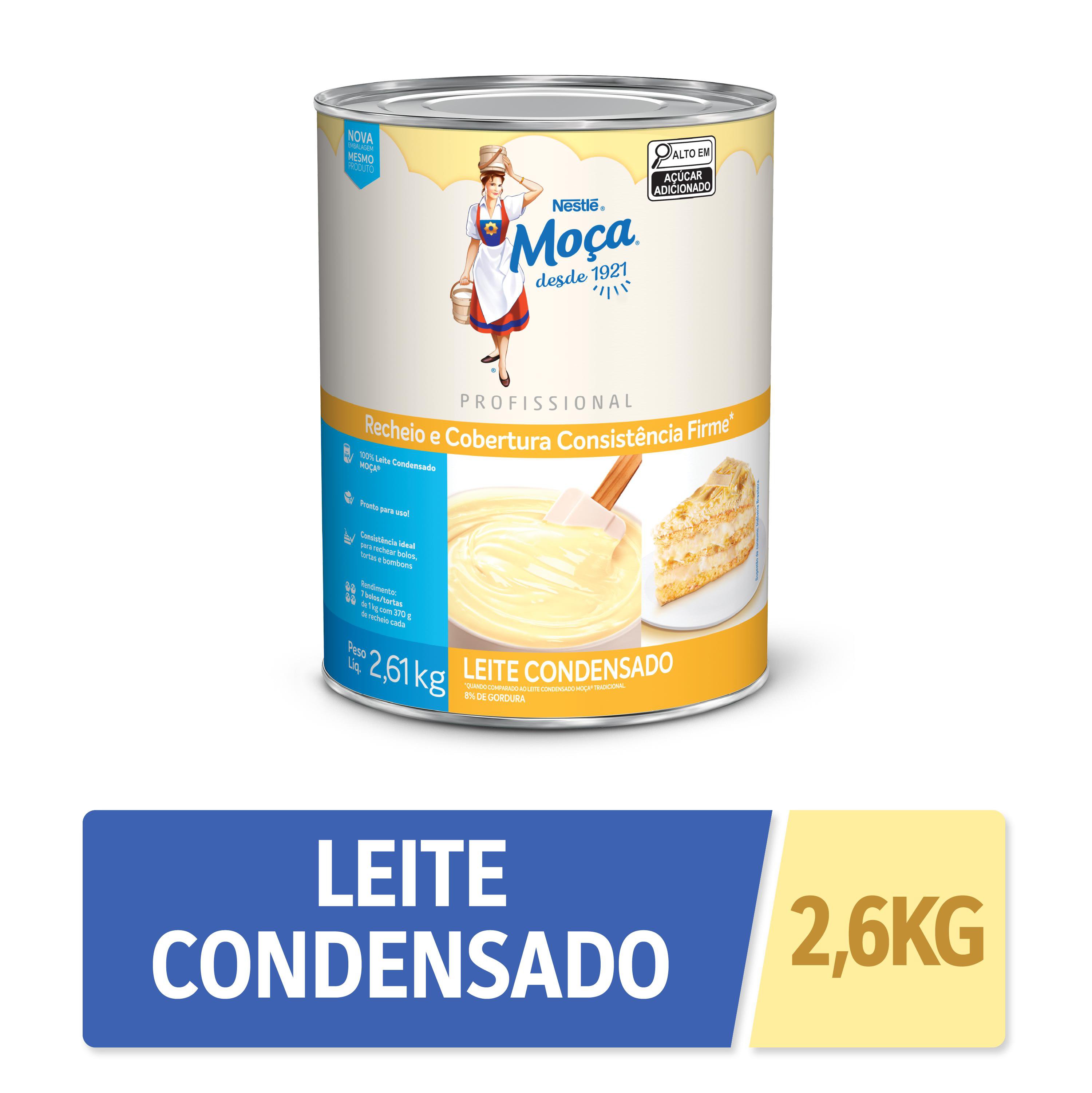 Lata Recheio E Cobertura Sabor Leite Condensado Mocaâ® 2,6Kg