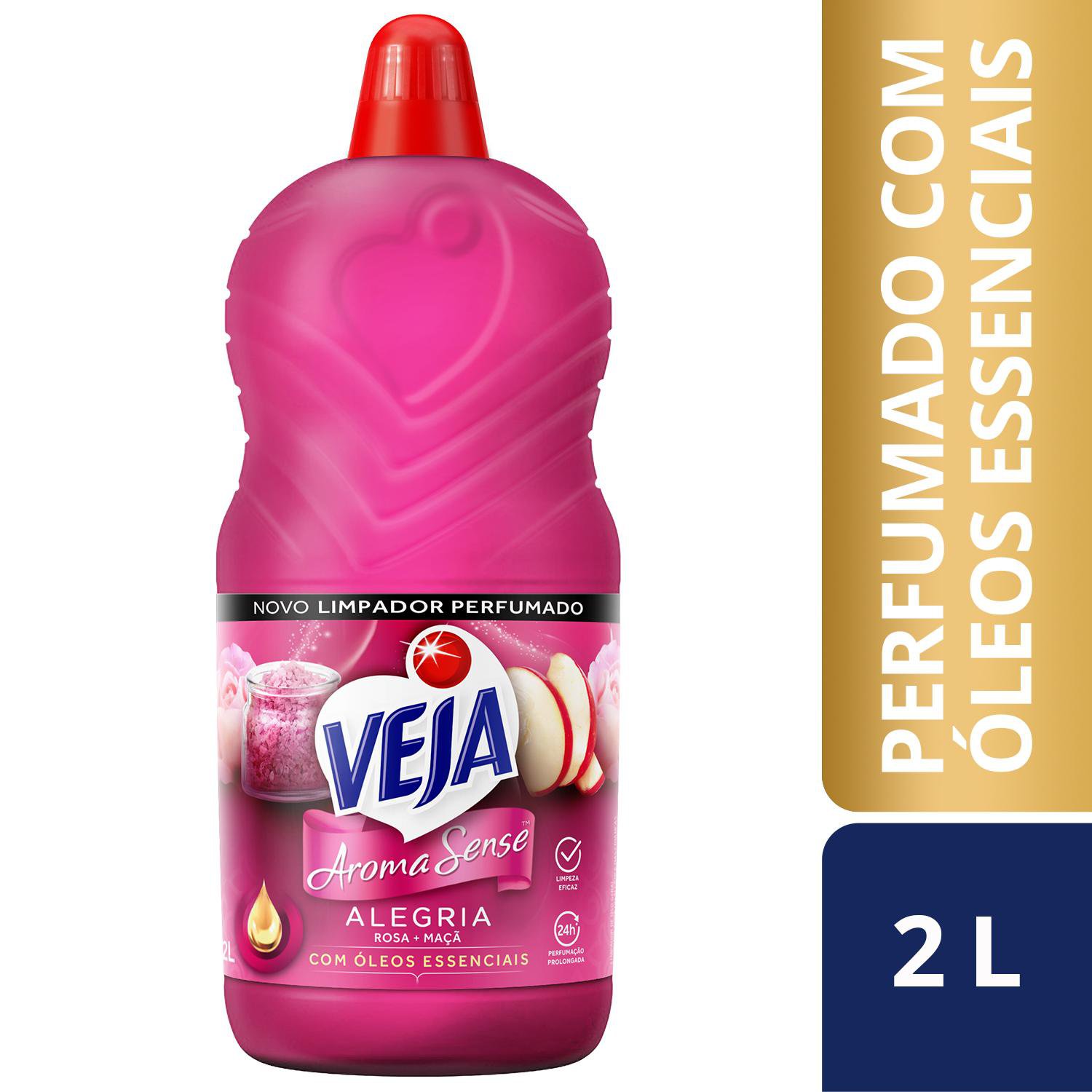 Limpador Perfumado Veja Aroma Sense Alegria 2L C/ Oleos Essenciais