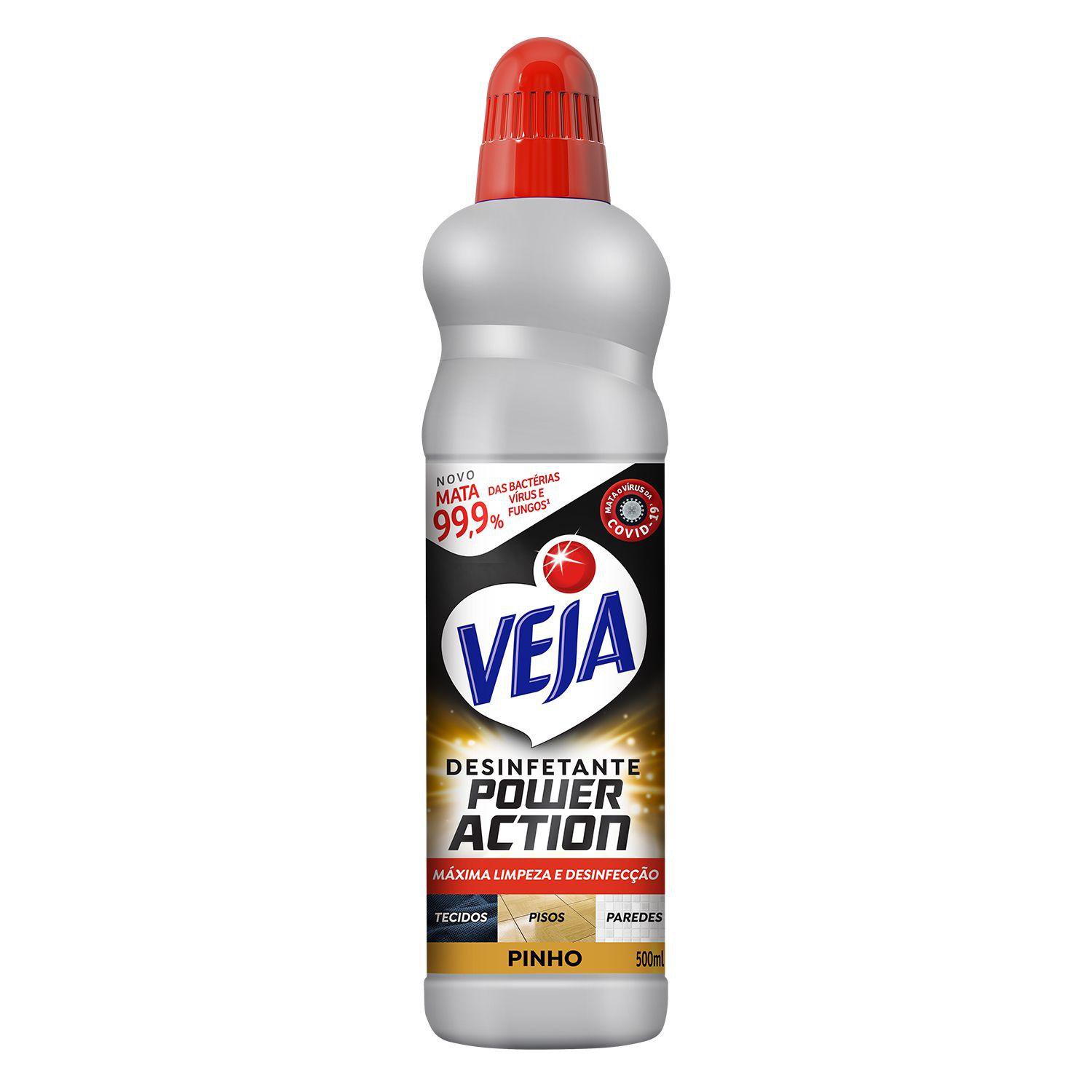 Desinfetante Multisuperficies Veja Power Action Pinho 500Ml