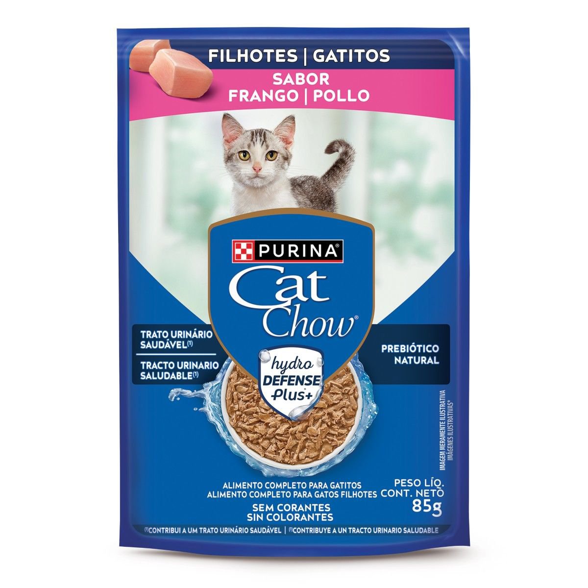 Racao Umida Purina® Cat Chow® Para Gatos Filhotes Frango 85G