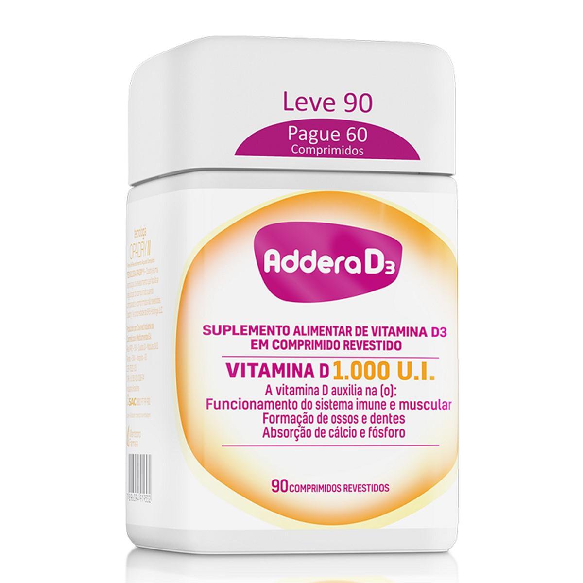 Addera D3 1.000Ui 90 Comprimidos