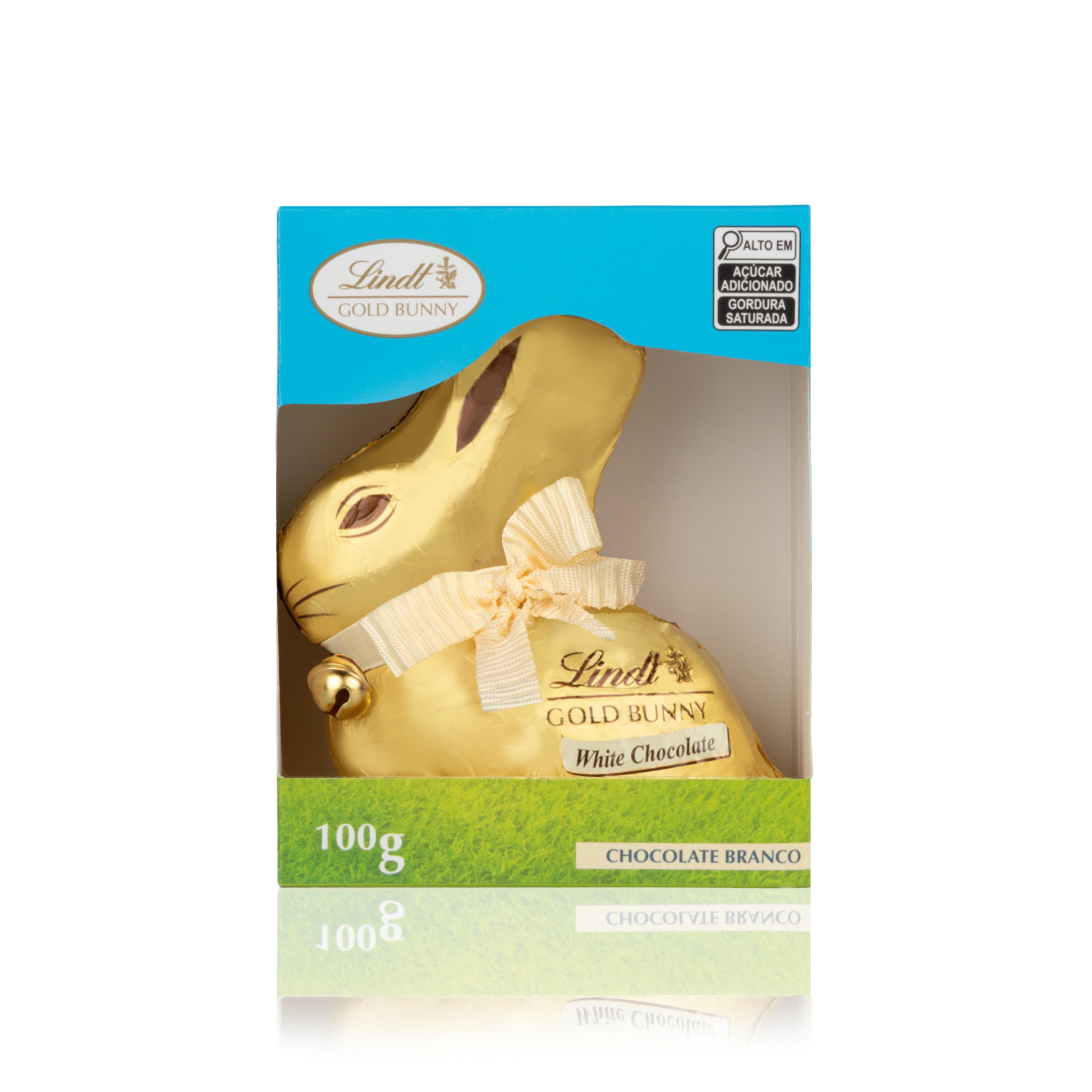 Choc Lindt Gold Bunny Branco 100G