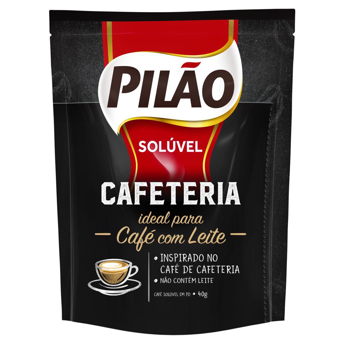 Cafe Soluvel Em Po Pilao Cafeteria Sache 40G