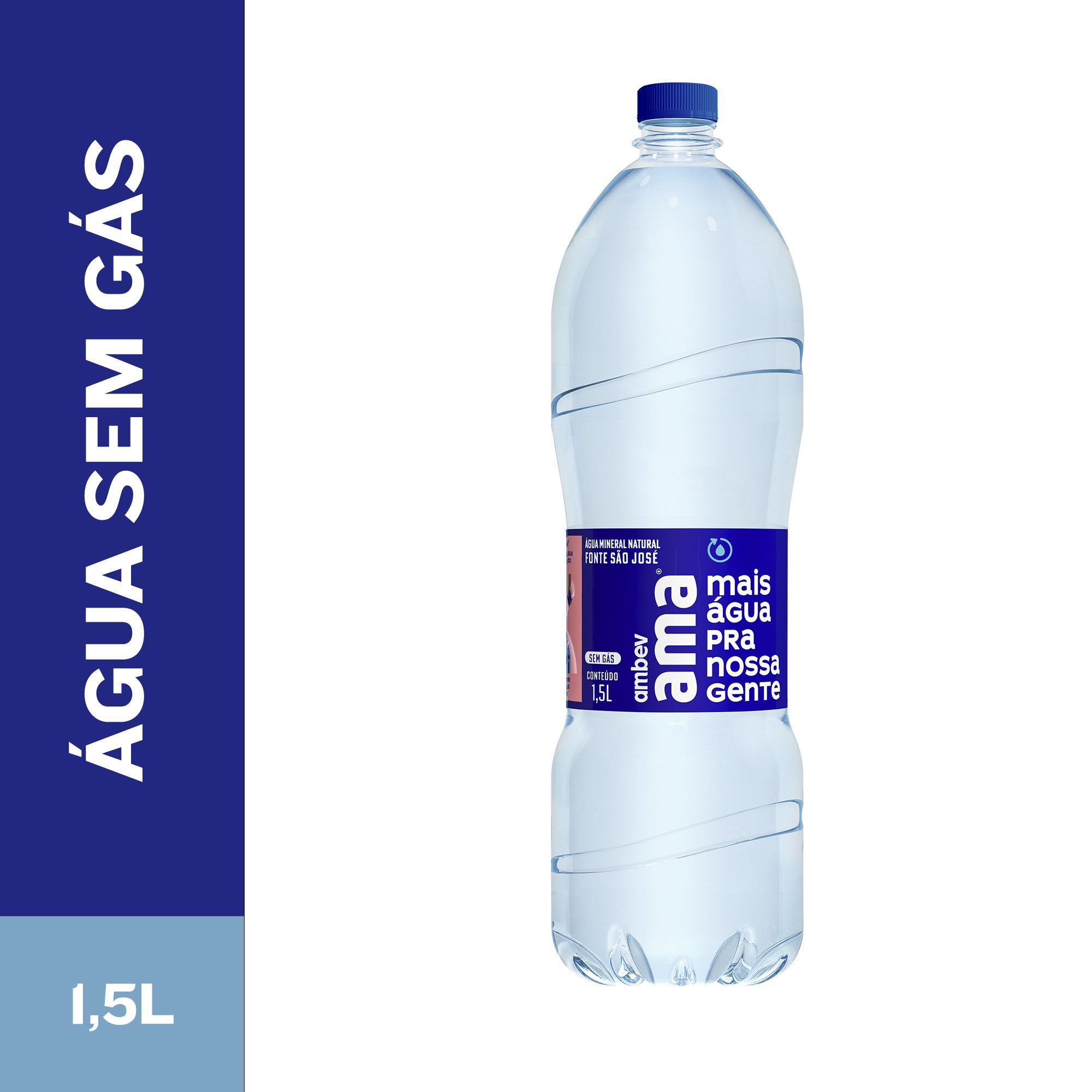 Agua Mineral Ama Sem Gas 1,5 Garrafa Pet