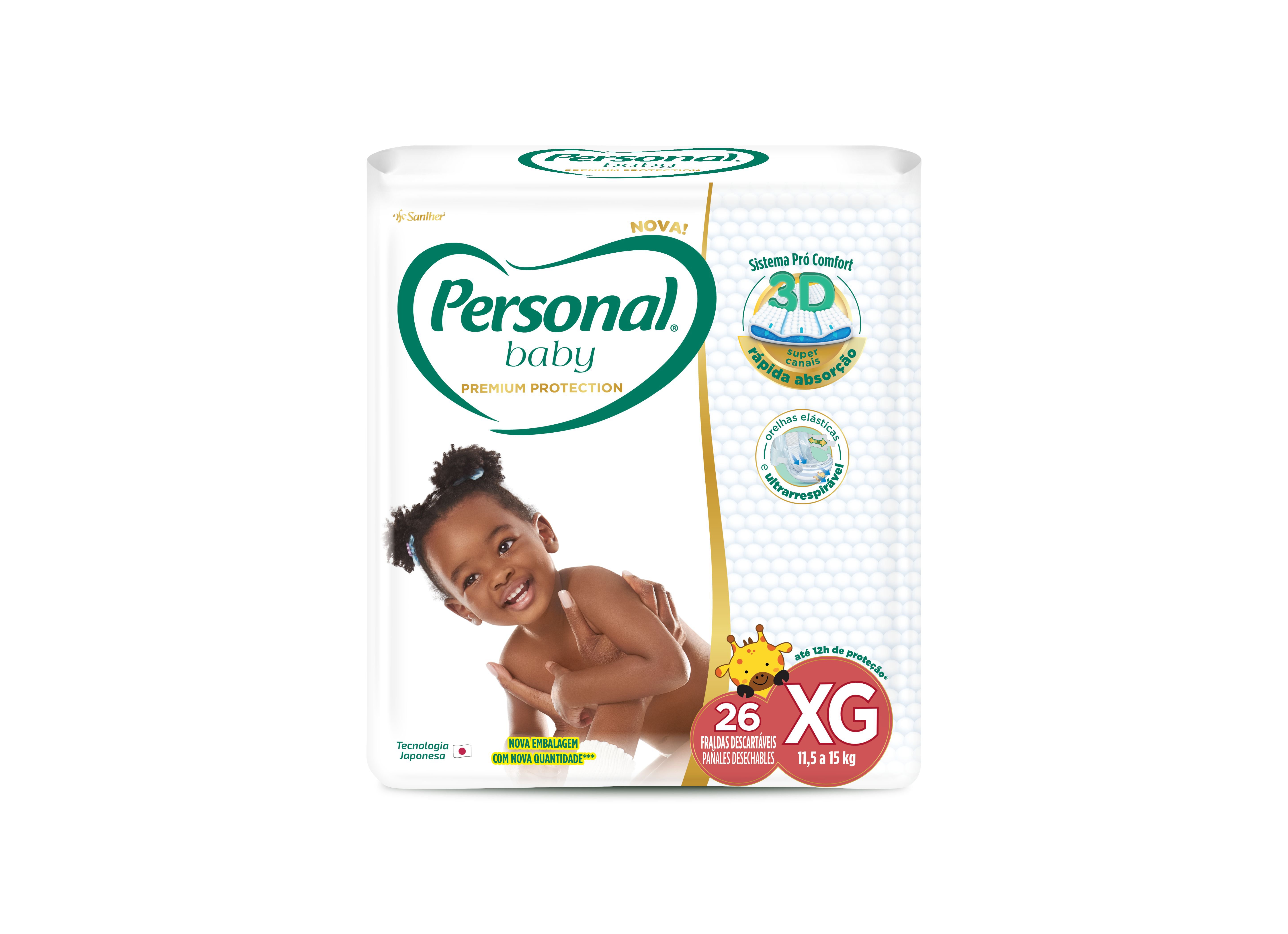 Fralda Personal Baby Premium Protection Xg 26 Un