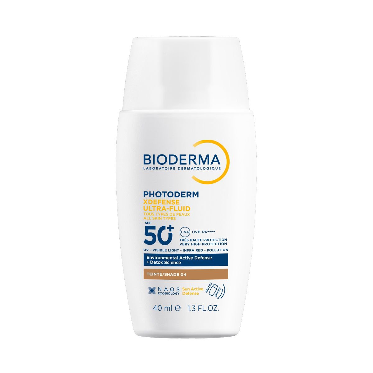 Protetor Solar Facial Ultrafluido Bioderma Photoderm Xdefense Fps 60 Cor 4.0 Escuro 40Ml