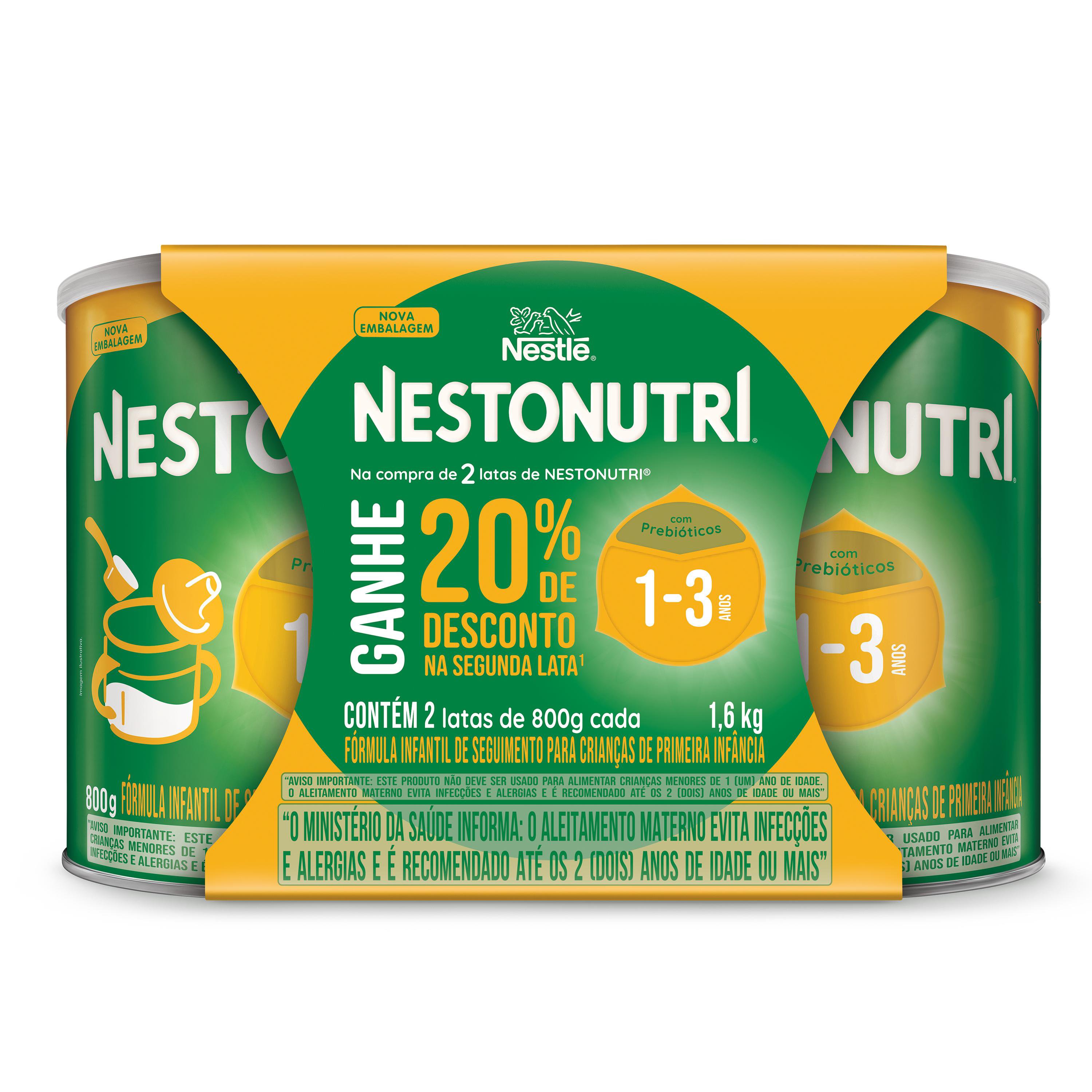 Formula Infantil Seguimento Para Criancas Primeira Infancia Nestonutri Lata 2 Un 1,6Kg