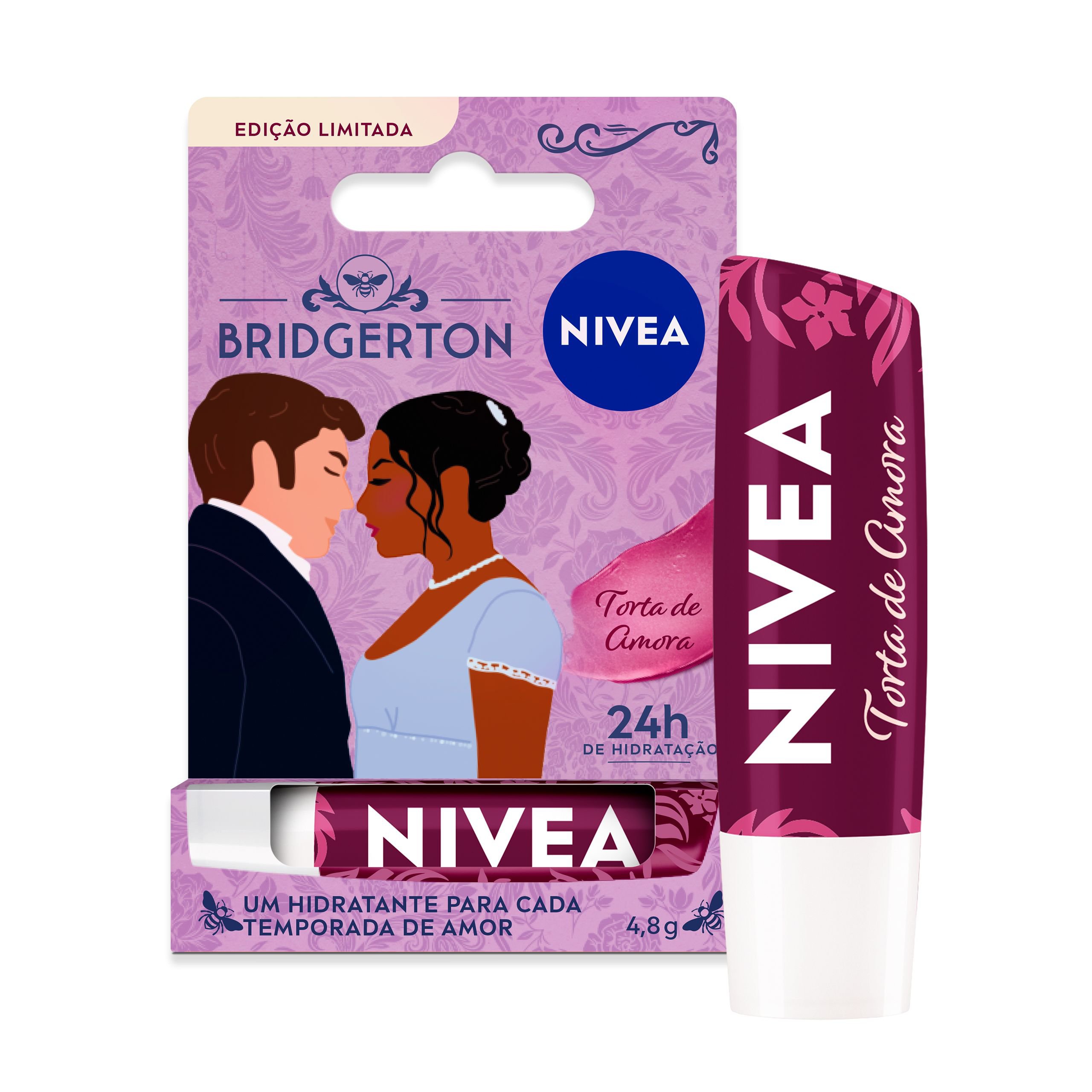 Nivea Hidratante Labial Torta Amora Ed. Limitada Bridgerton 4,8G