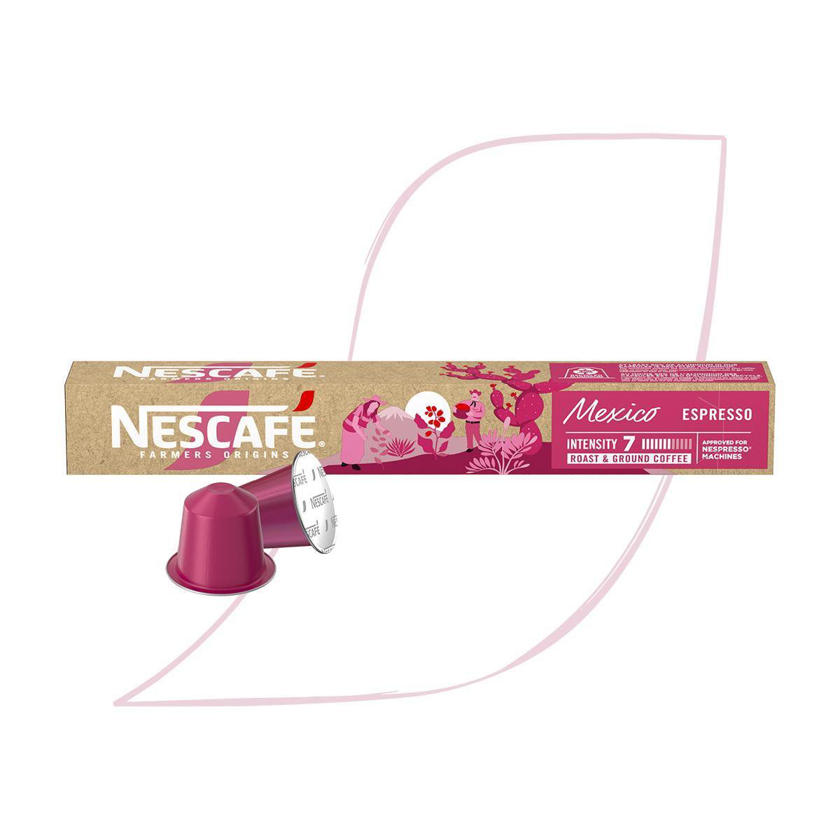 Cafe Em Capsula Compativel C/ Nespresso Nescafe Farmers Origins Mexico 10 Capsulas
