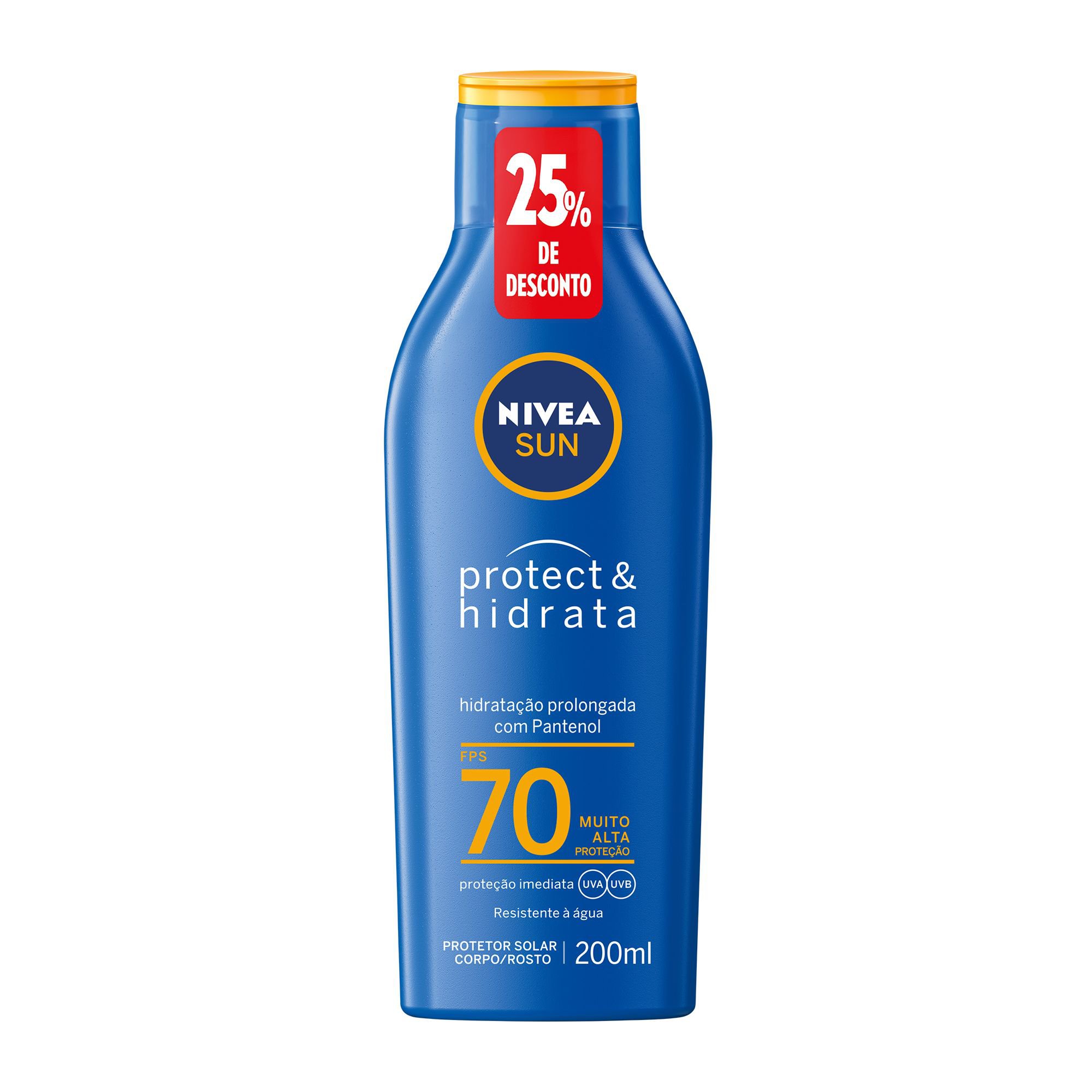 Nivea Sun Protetor Solar Protect & Hidrata Fps 70 200Ml