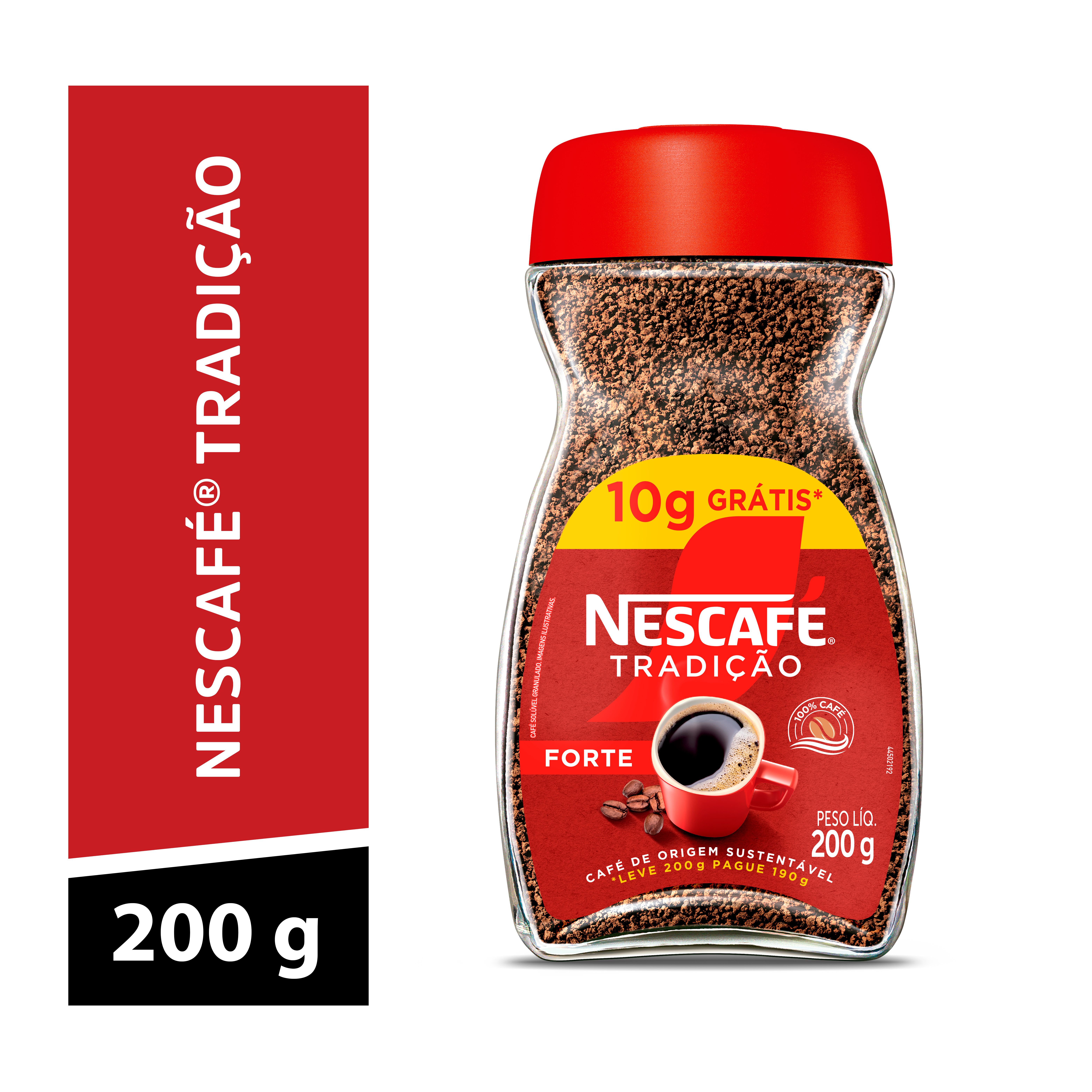 Nescafe Soluvel Tradicao 200G - 10G Gratis