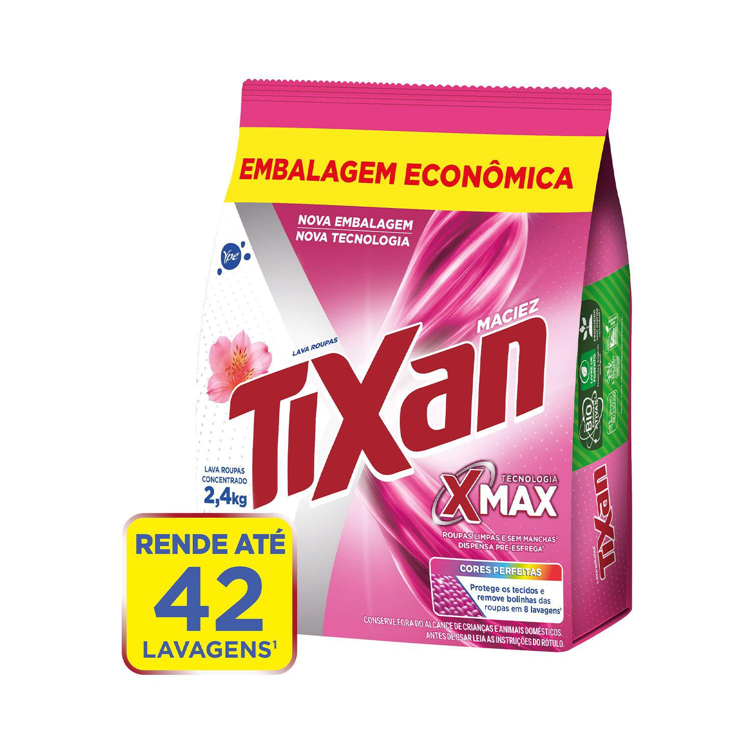 Sabao Em Po Tixan Ype Maciez Sache 2,4Kg