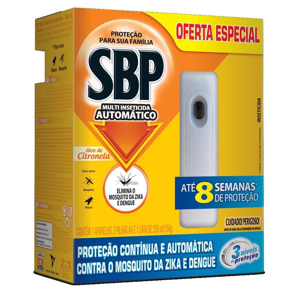 Multi Inseticida Aerossol Automatico Sbp Citronela 250Ml