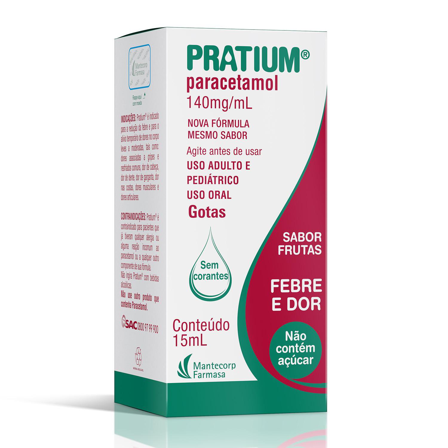 Pratium 140Mg/Paracetamol 15Ml