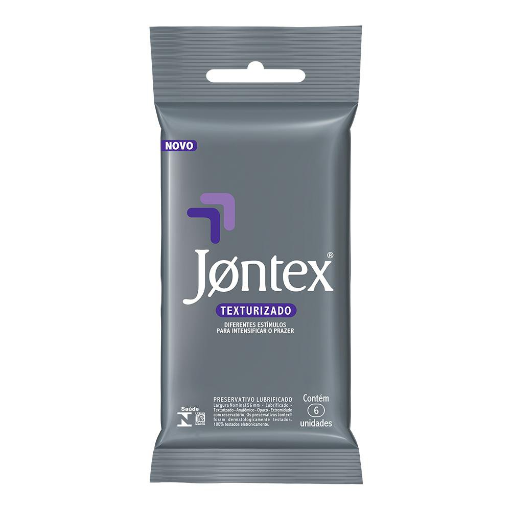 Jontex Texturizado Camisinha Preservativo - 6 Un