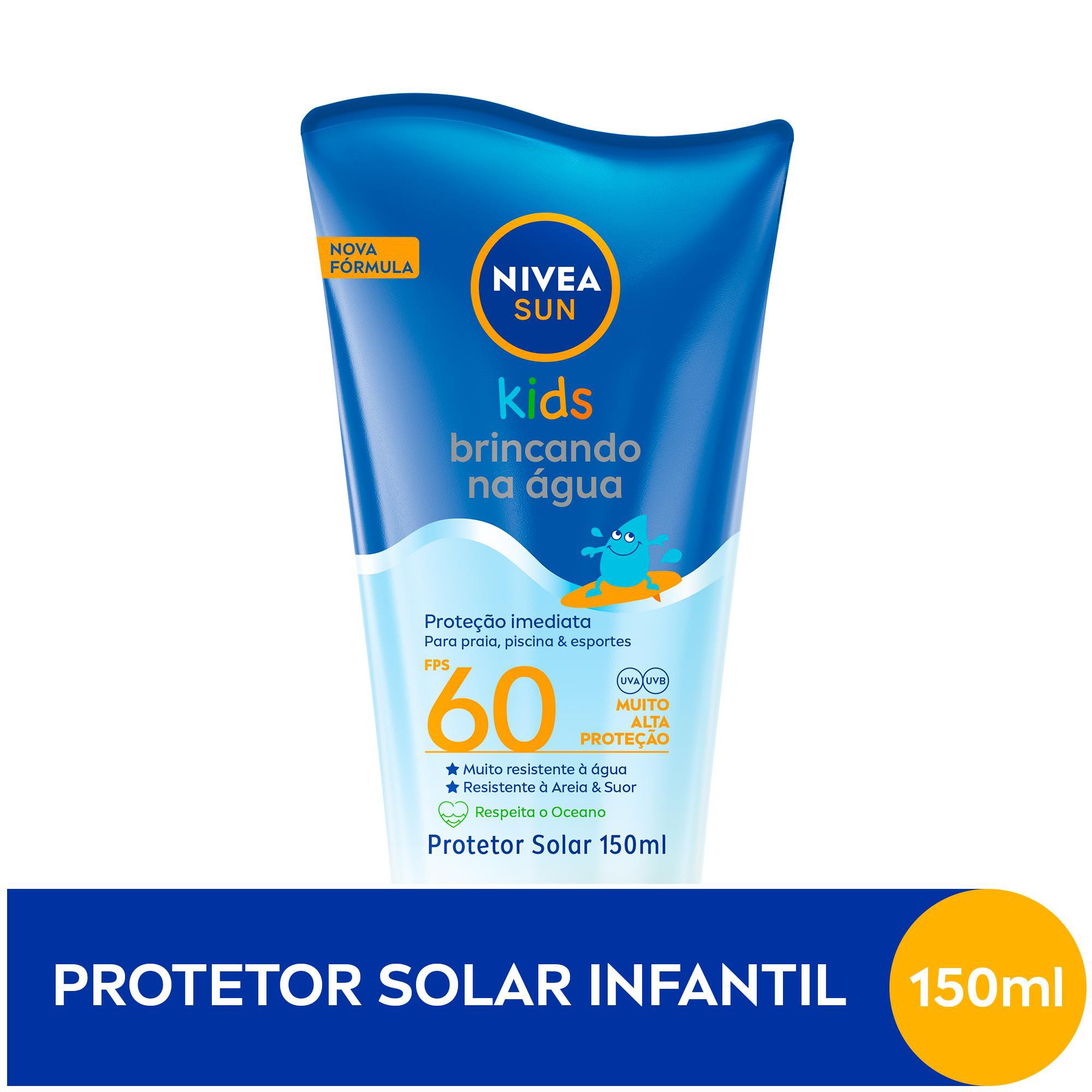 Nivea Sun Protetor Solar Kids Brincando Na Agua Fps 60 150Ml  🔥🔥