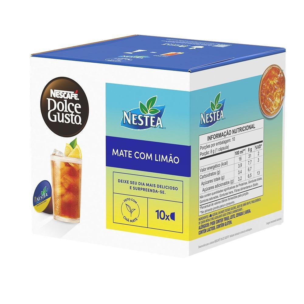 Nescafe Dolce Gusto Cha Mate E Limao 10 Capsulas 80G