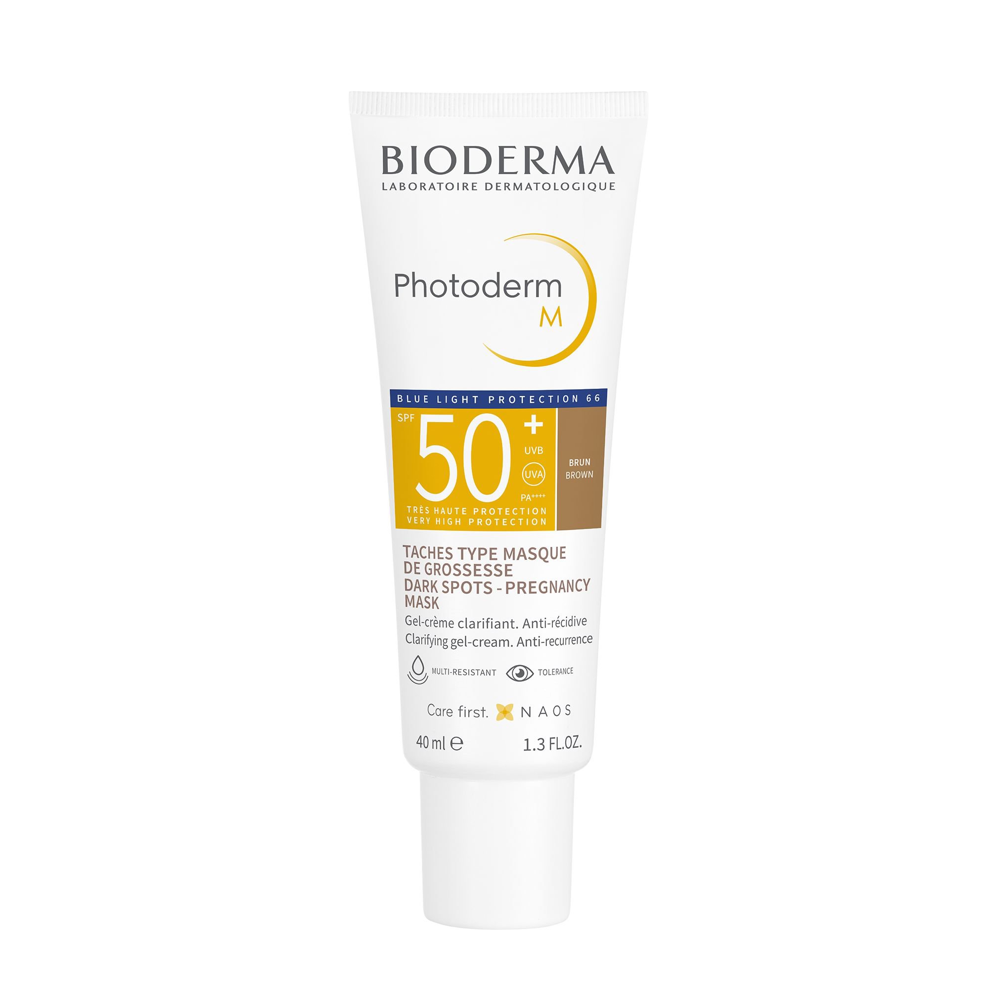 Protetor Solar Facial Bioderma Photoderm M Acao Clareadora Fps 50+ Cor 4.0 40Ml