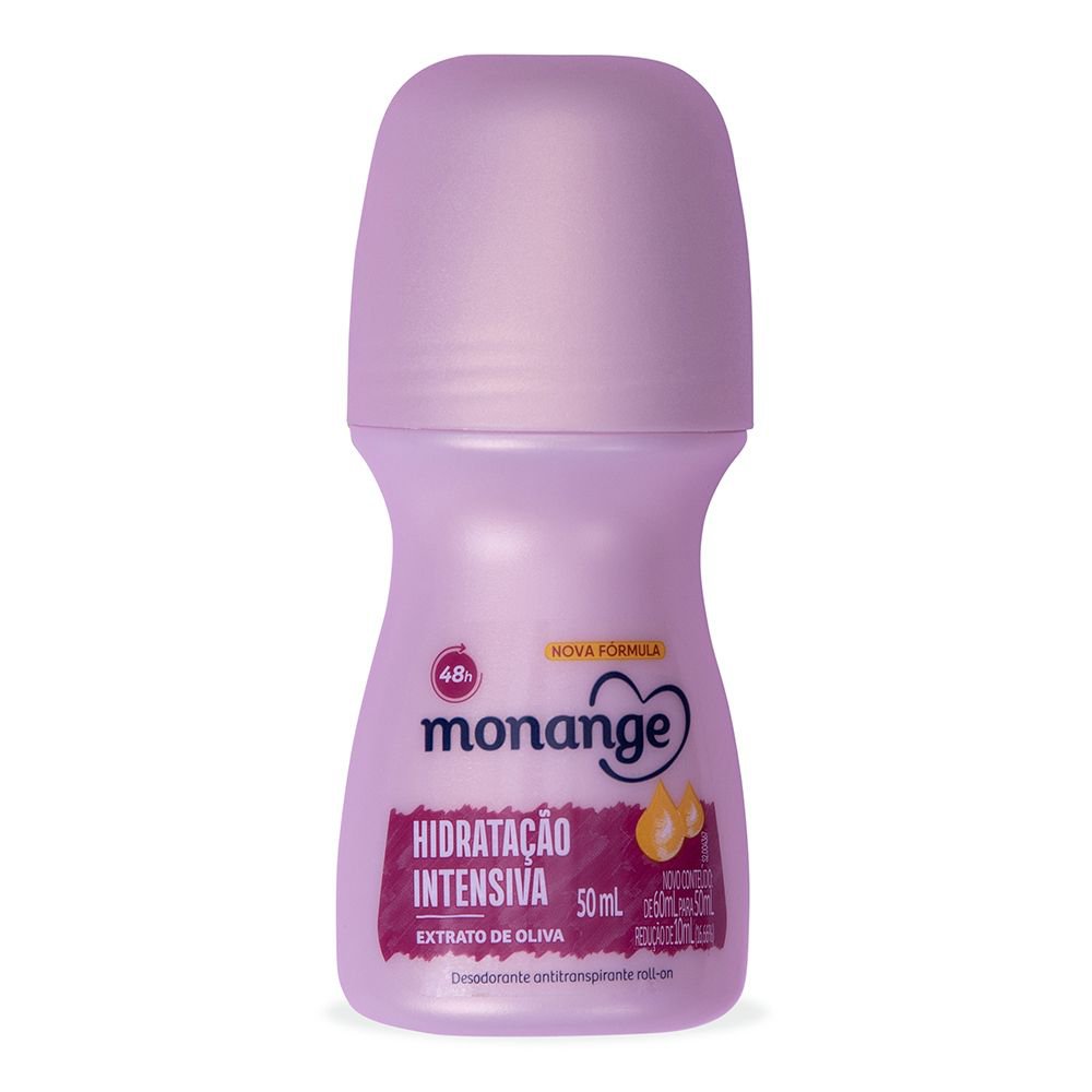 Desodorante Monange Hidratacao Intensiva Roll-On Antitranspirante Feminino 50Ml