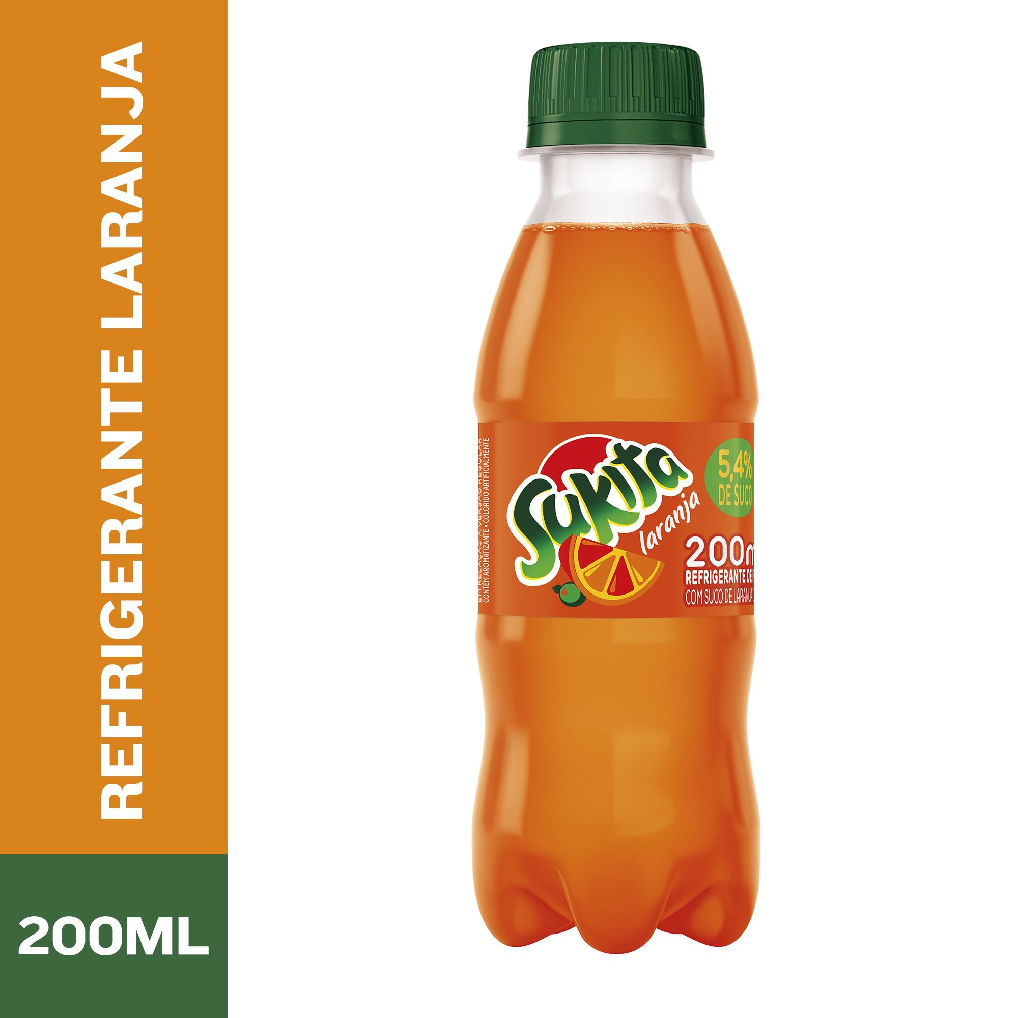 Refrig Sukita Laranja 200Ml Garrafa
