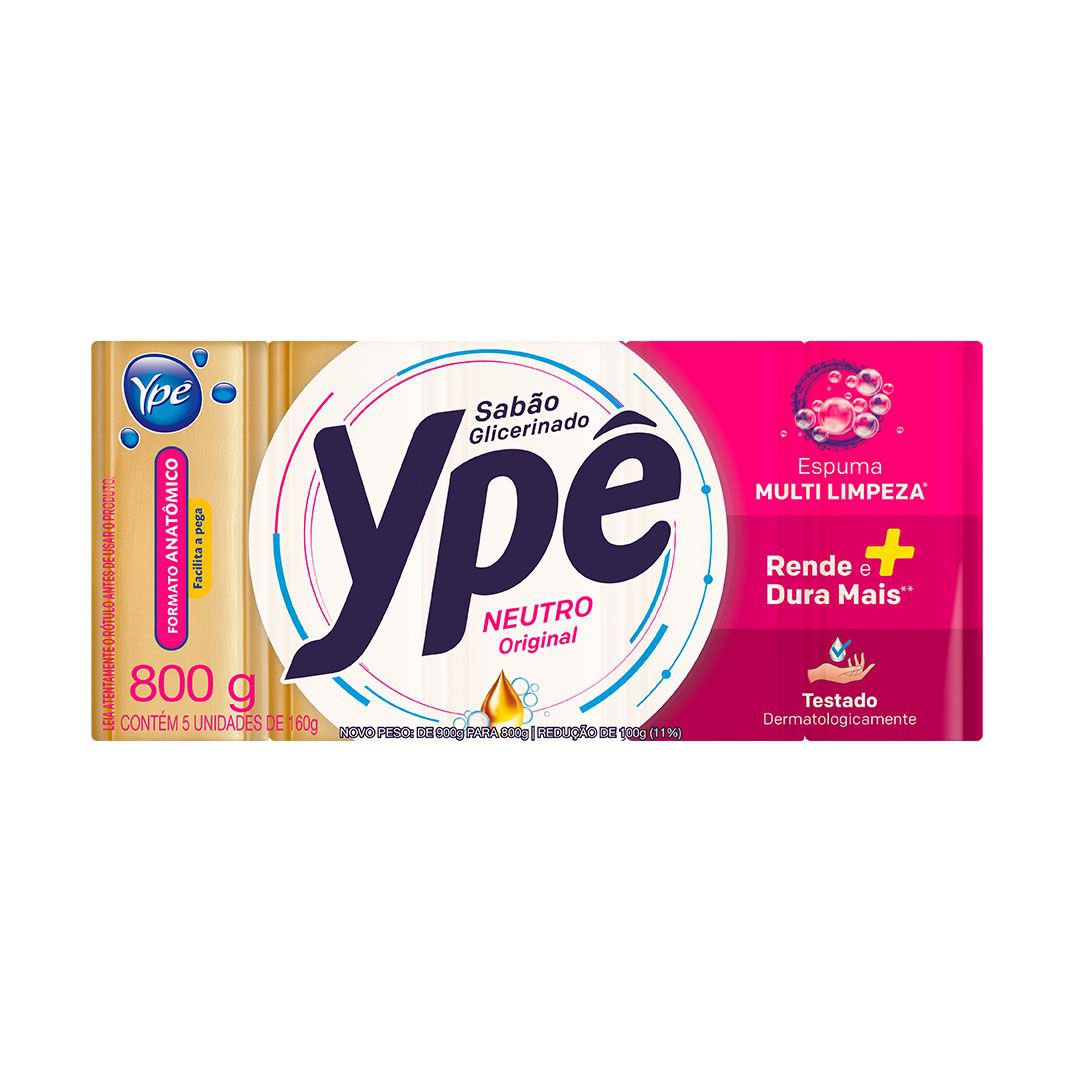 Sabao Em Barra Ype Neutro 800G