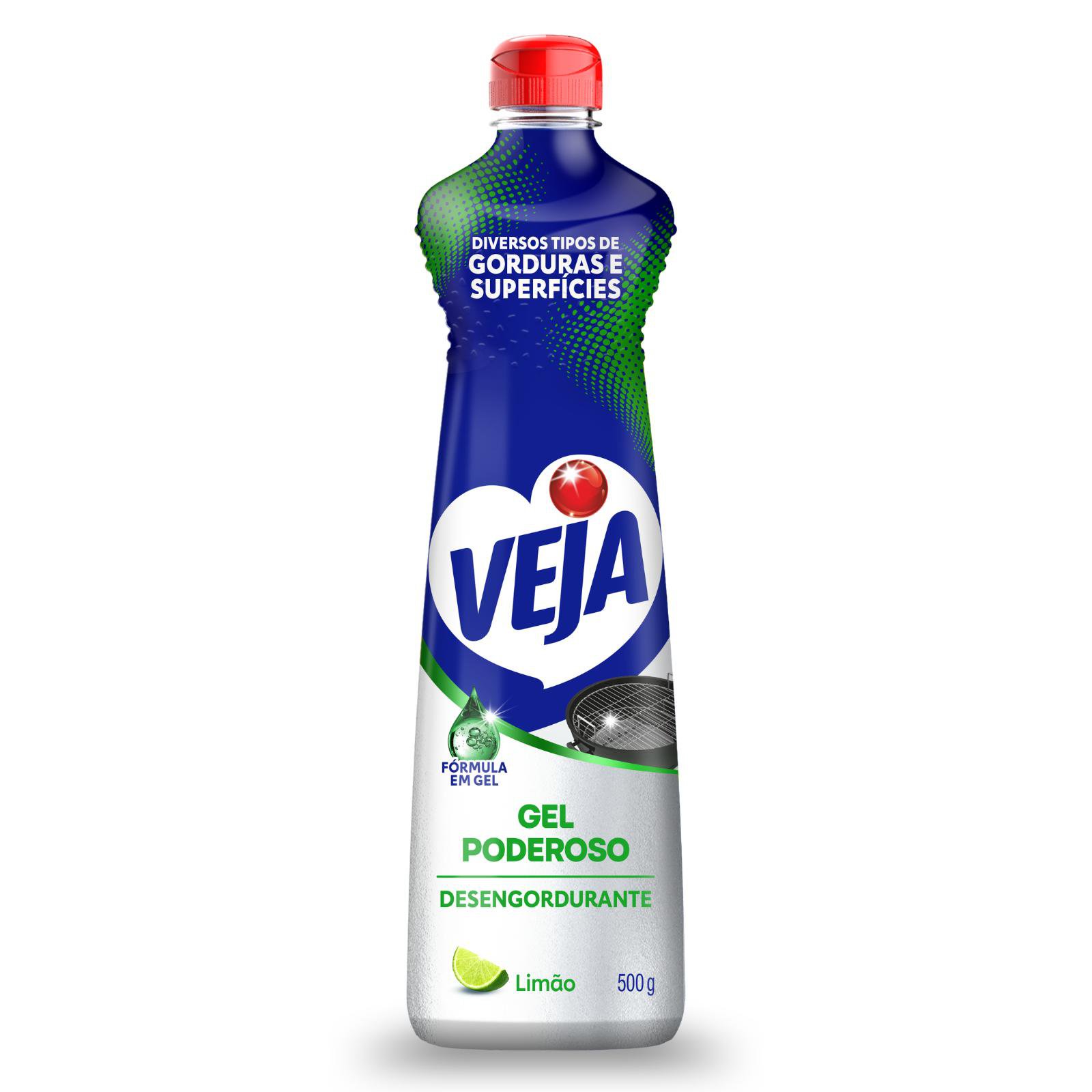 Desengordurante Veja Gel Poderoso Limao 500Ml