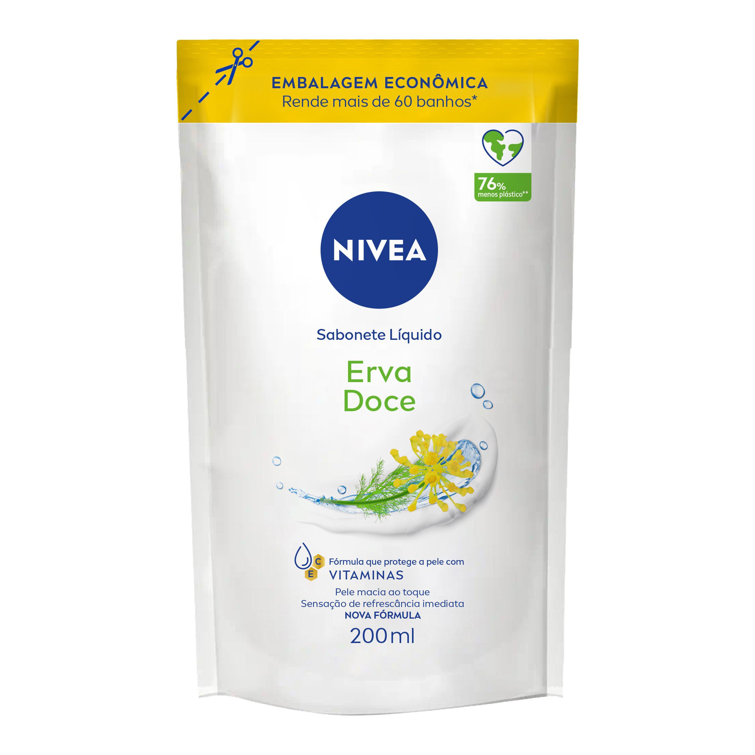 Nivea Sabonete Liquido Refil Erva Doce 200Ml