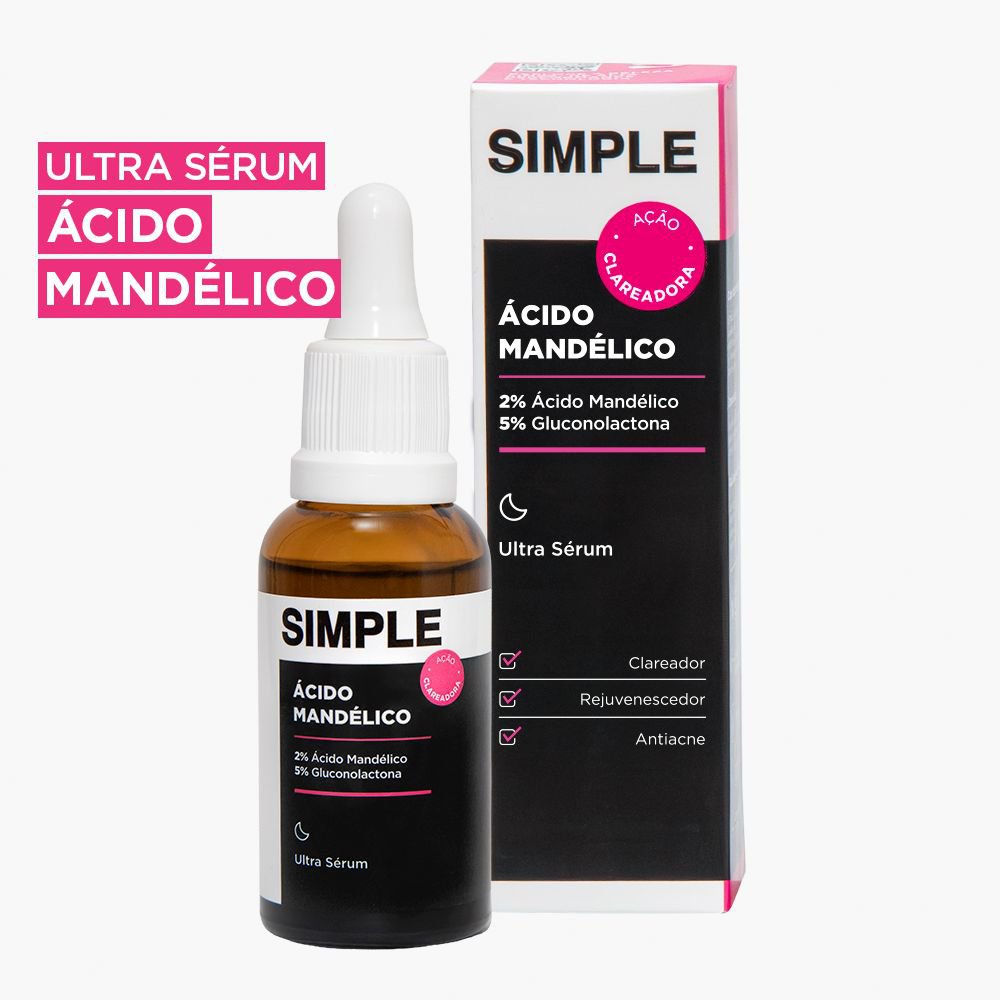 Serum Simple Ultra Acido Mandelico Uniformizador 30Ml