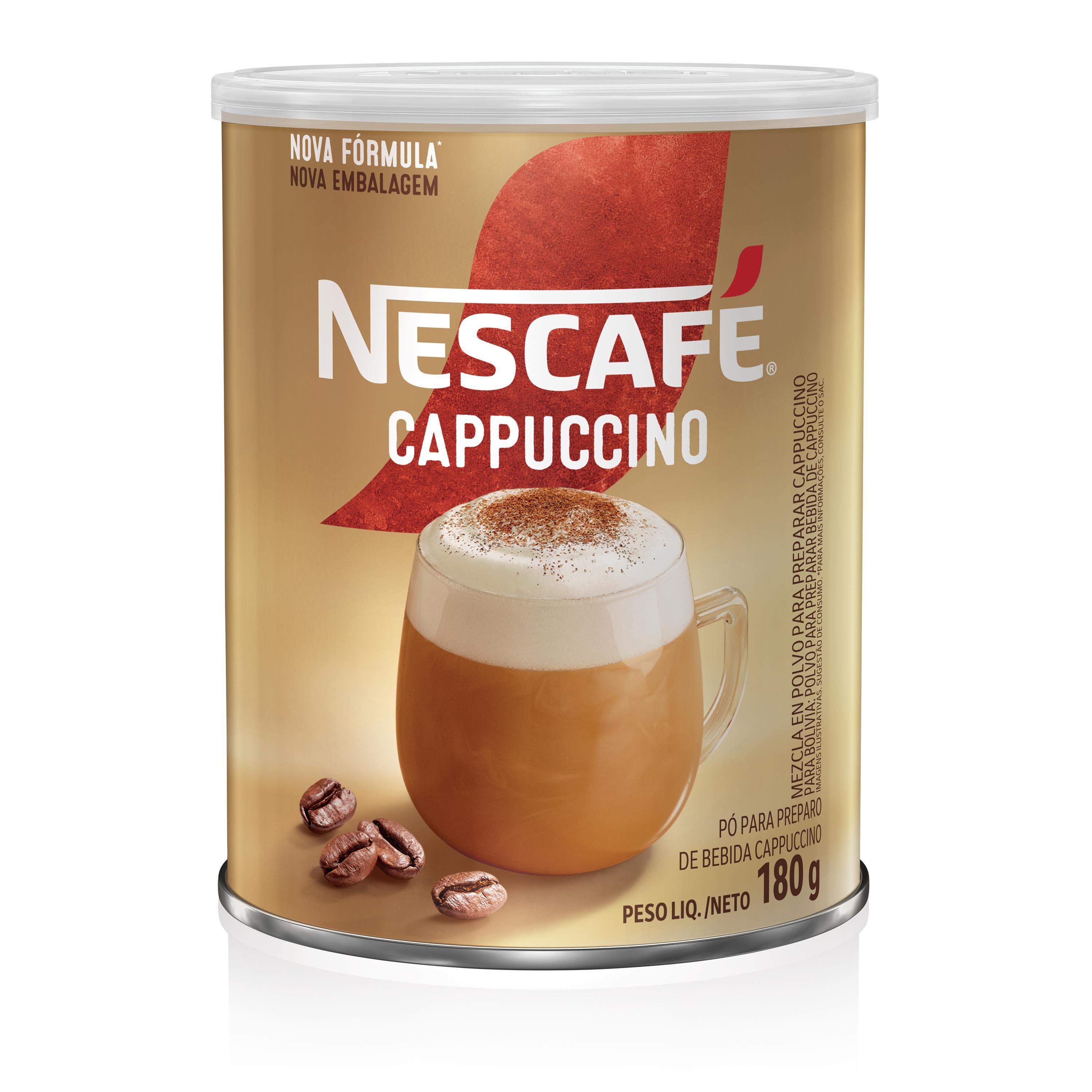 Cafe Soluvel Nescafe Cappuccino Trad Lata 180G