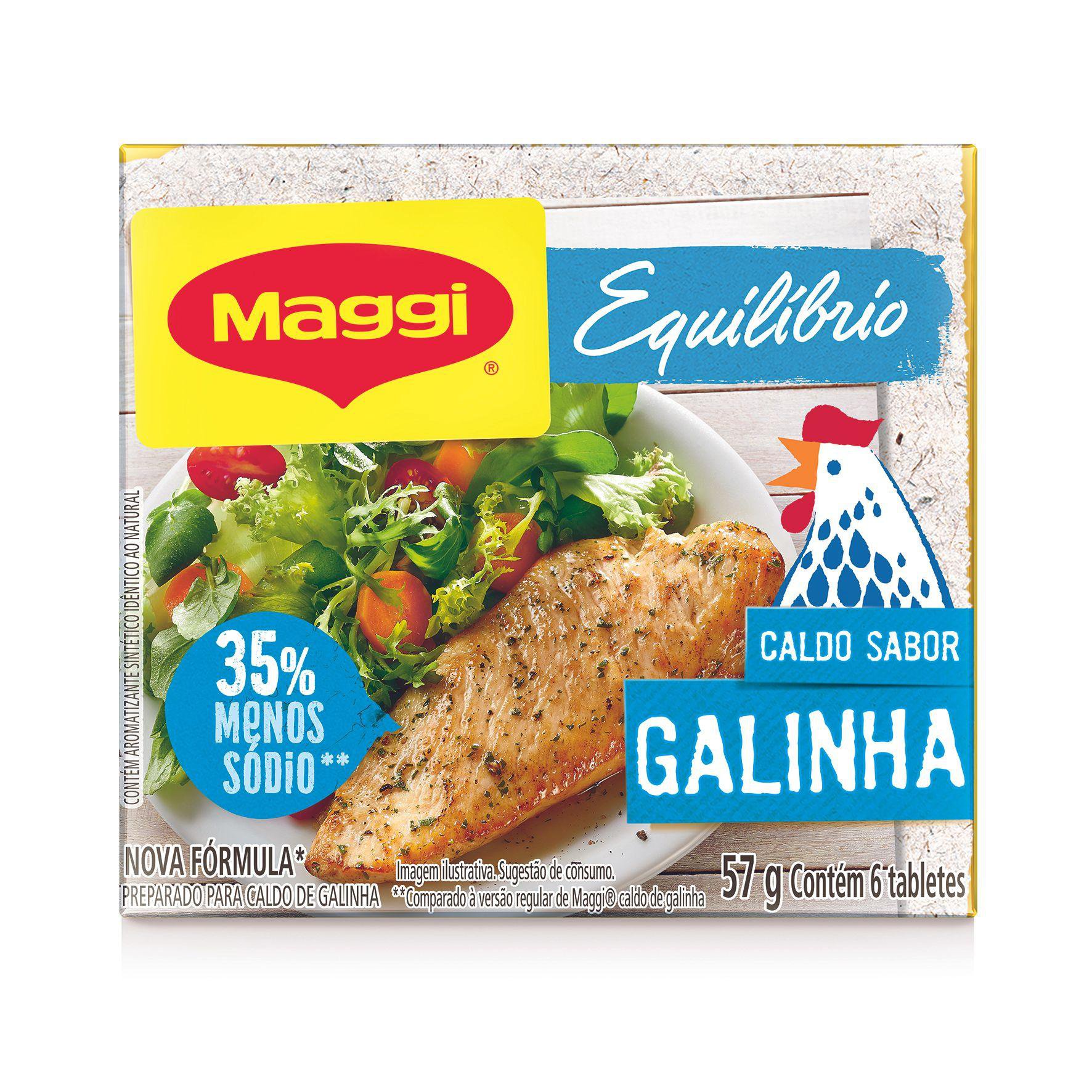 Caldo Maggi Equilibrium Galinha Tablete 57G