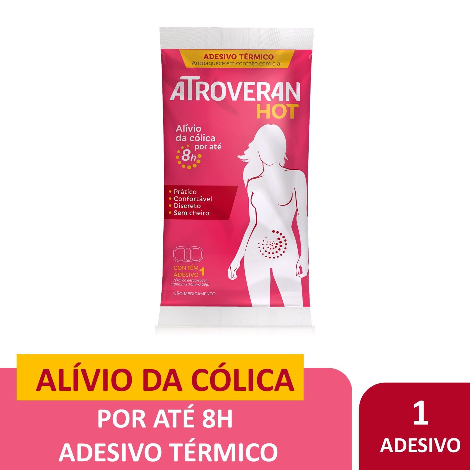 Atroveran Hot Adesivo Termico Para Colica 1 Unidade