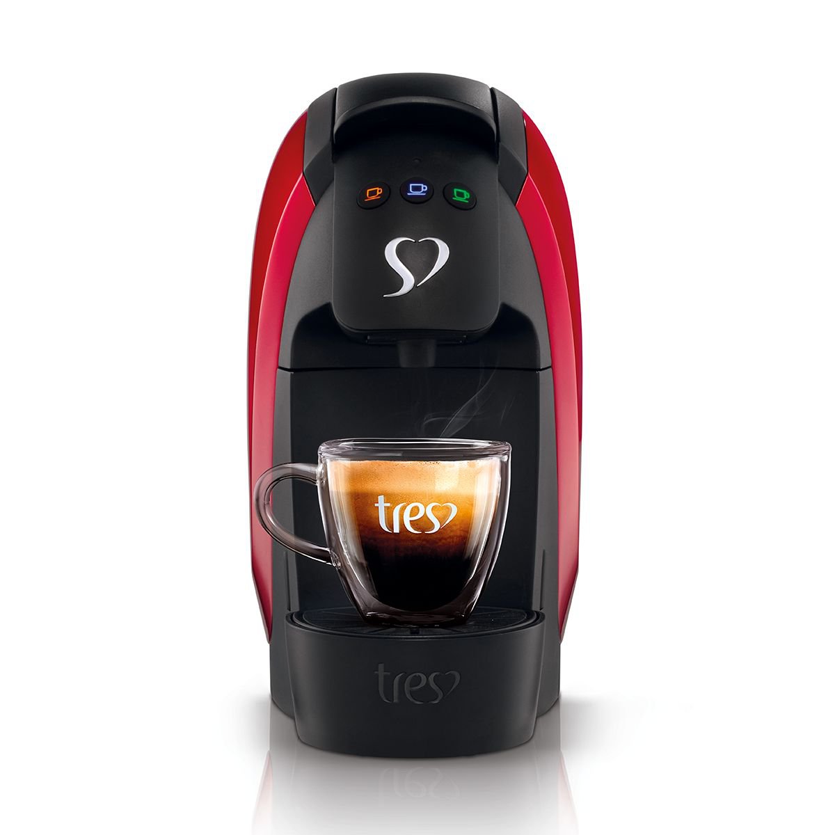 Cafeteira Espresso E Multibebidas Tres Luna 110V Vermelha