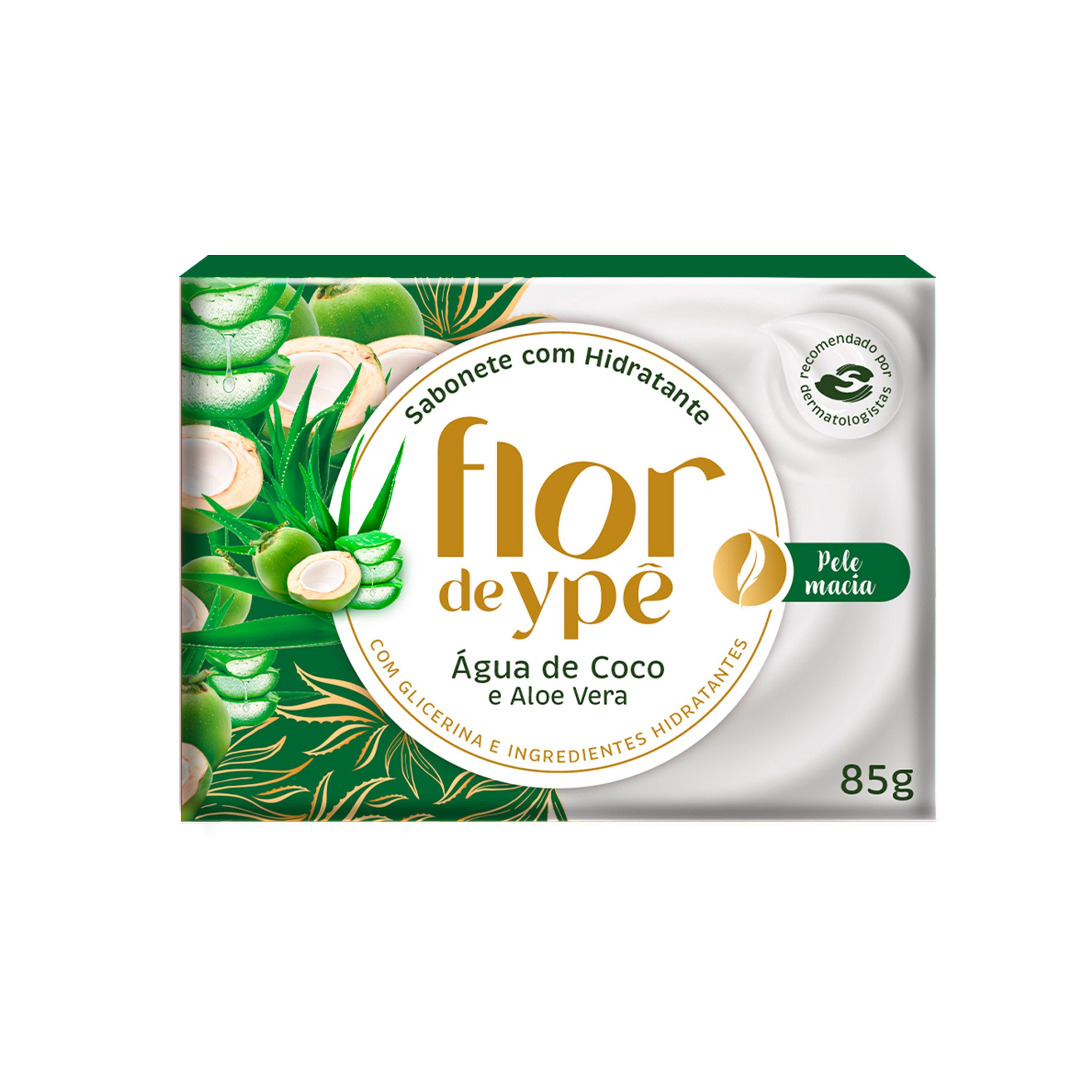 Sabonete C/ Hidratante Flor Ype Agua Coco E Aloe Vera 85G