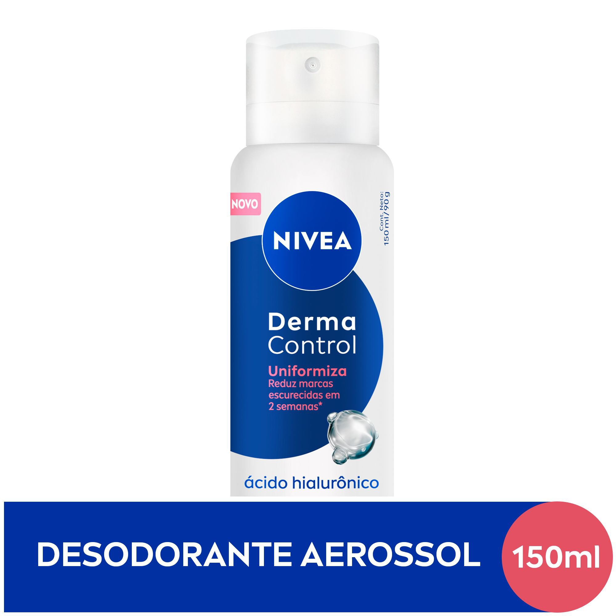 Nivea Desodorante Aerossol Derma Control Uniformiza 150Ml
