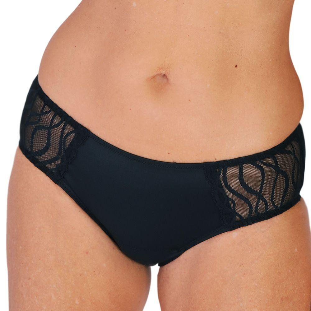 Calcinha Absorvente Lavavel Tena Preta Eg