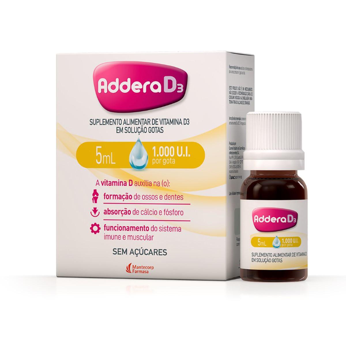 Vitamina D 1.000Ui Addera D3 Gotas 5Ml