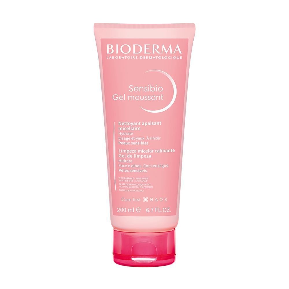 Gel Limpeza Micelar Calmante E Hidratante Bioderma Sensibio Gel Moussant 200Ml