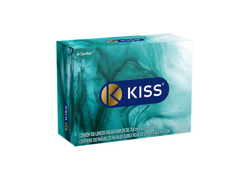 Lenco Papel Folha Dupla Kiss Caixa C/ 100 Un