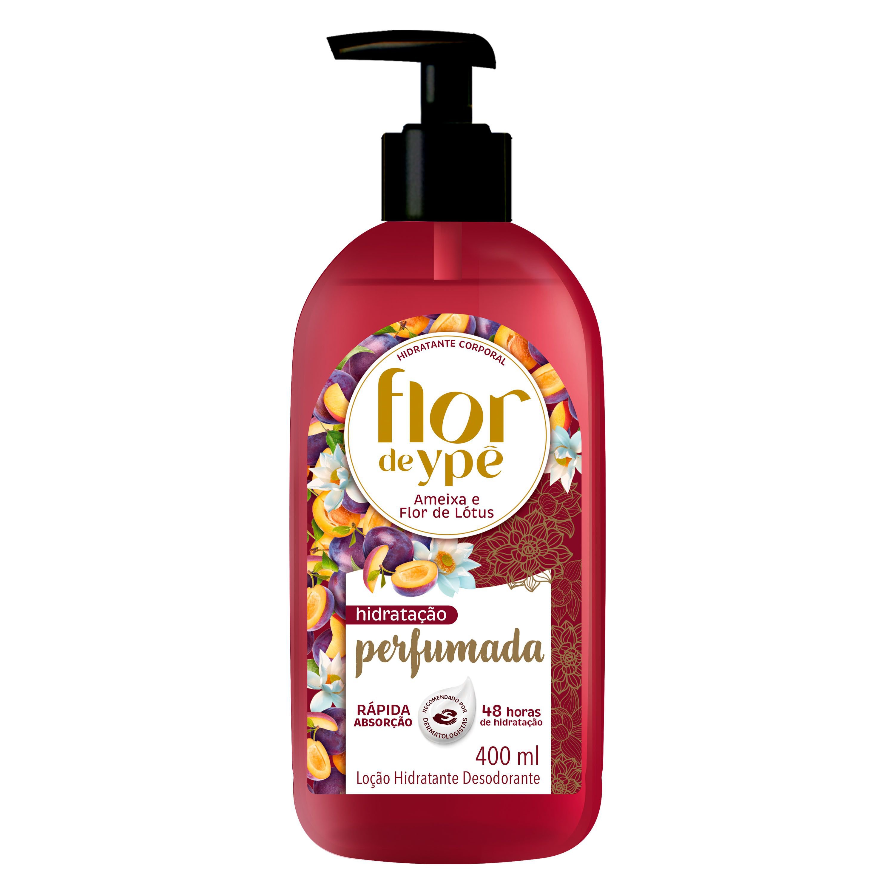 Hidratante Corporal Flor Ype Ameixa E Flor Lotus Pump 400Ml