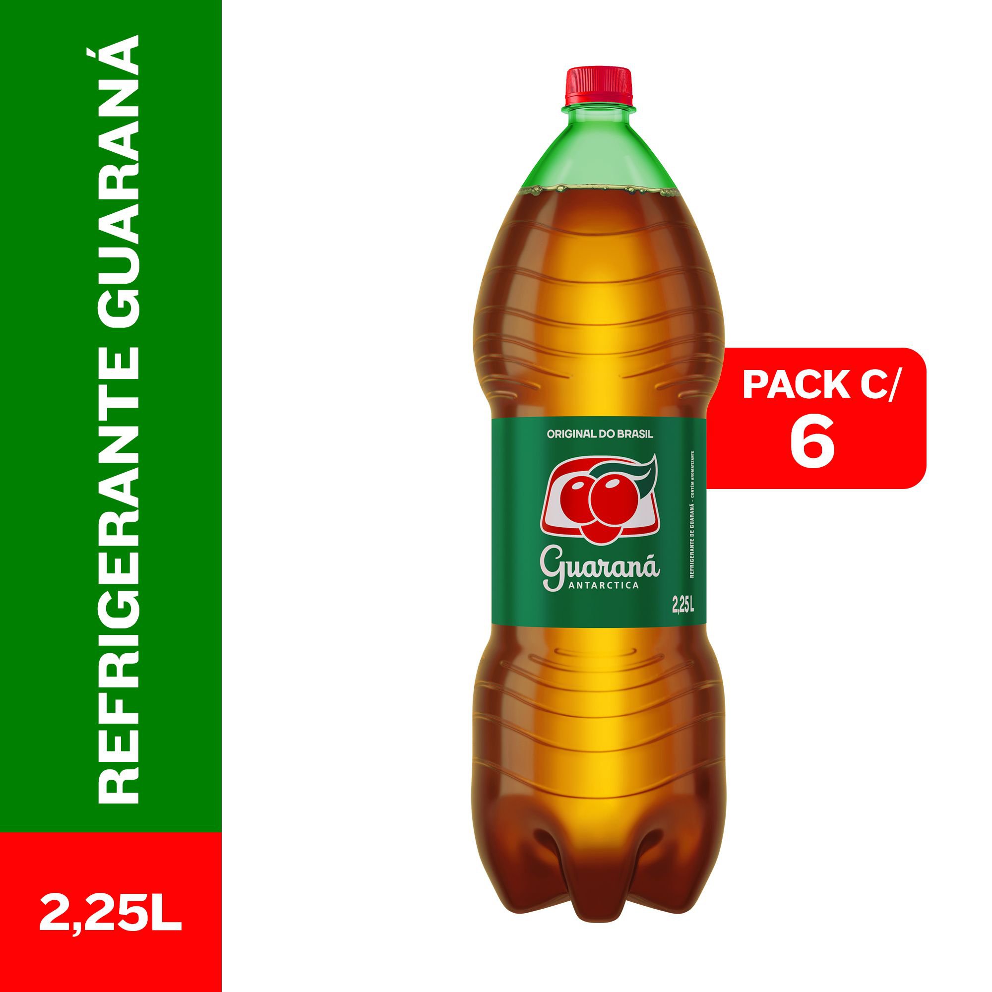 Refrig Guarana Antarctica 2,25L Garrafa Pet Pack C/ 6