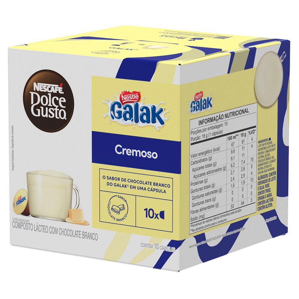 Achocolatado Em Capsula Nescafe Dolce Gusto Galak 10 Capsulas 180G  🔥🔥