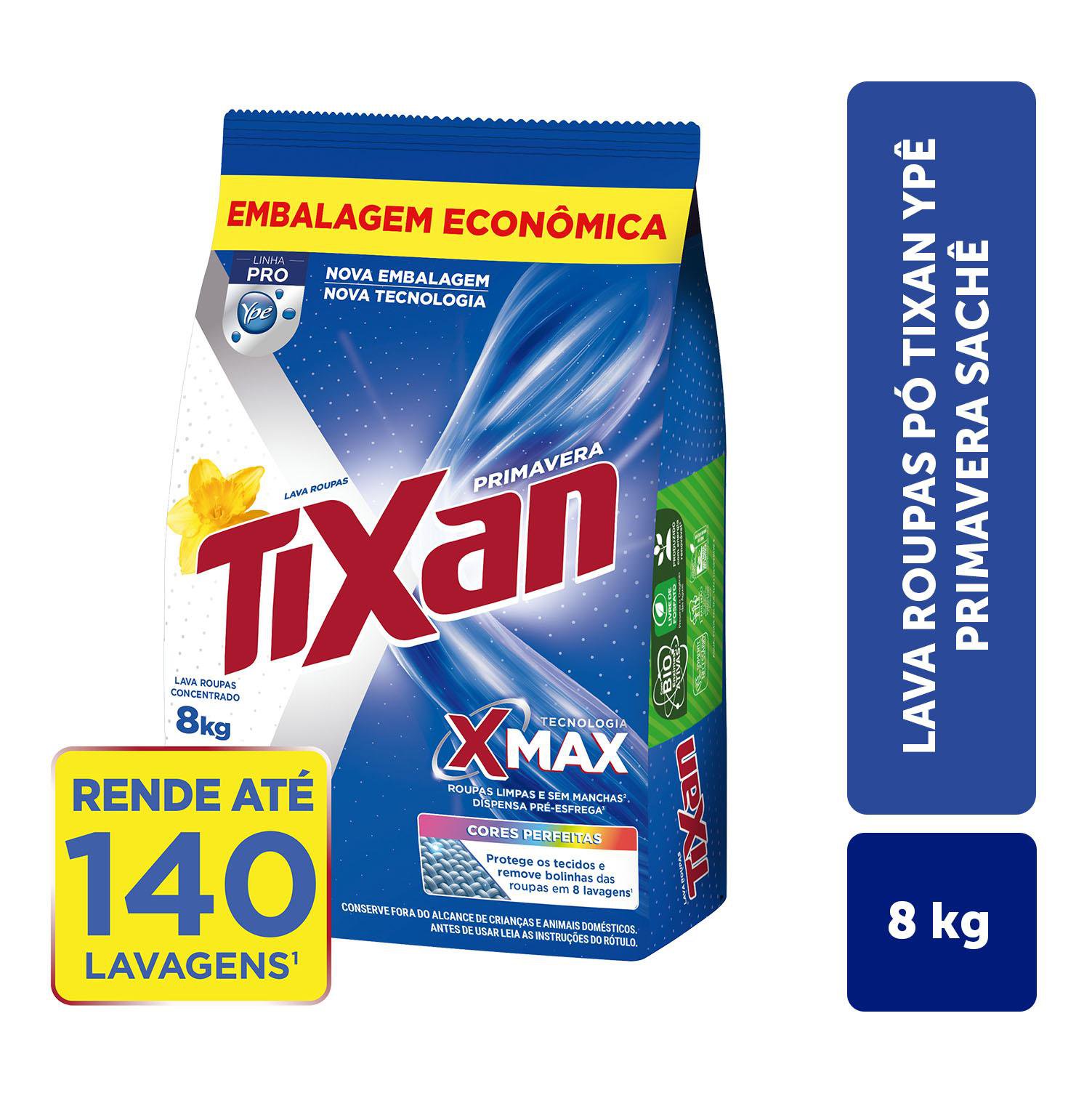 Sabao Em Po Tixan Ype Primavera Pro 8Kg Emb Economica