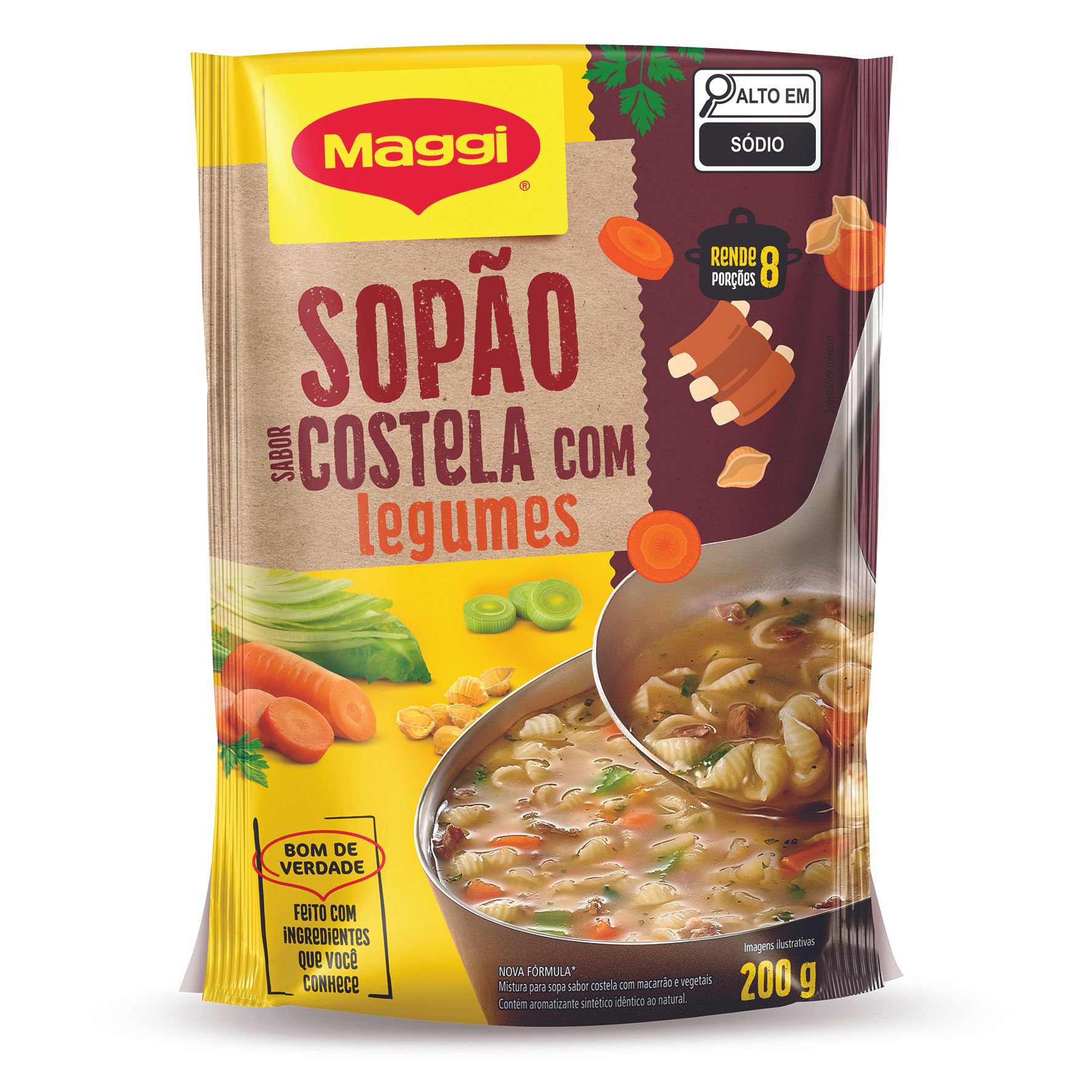 Sopao Maggi Costela C/ Legumes 200G