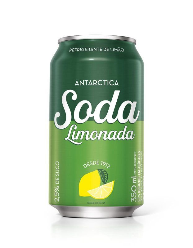 Refrig Soda Limonada Antarctica 350Ml Lata